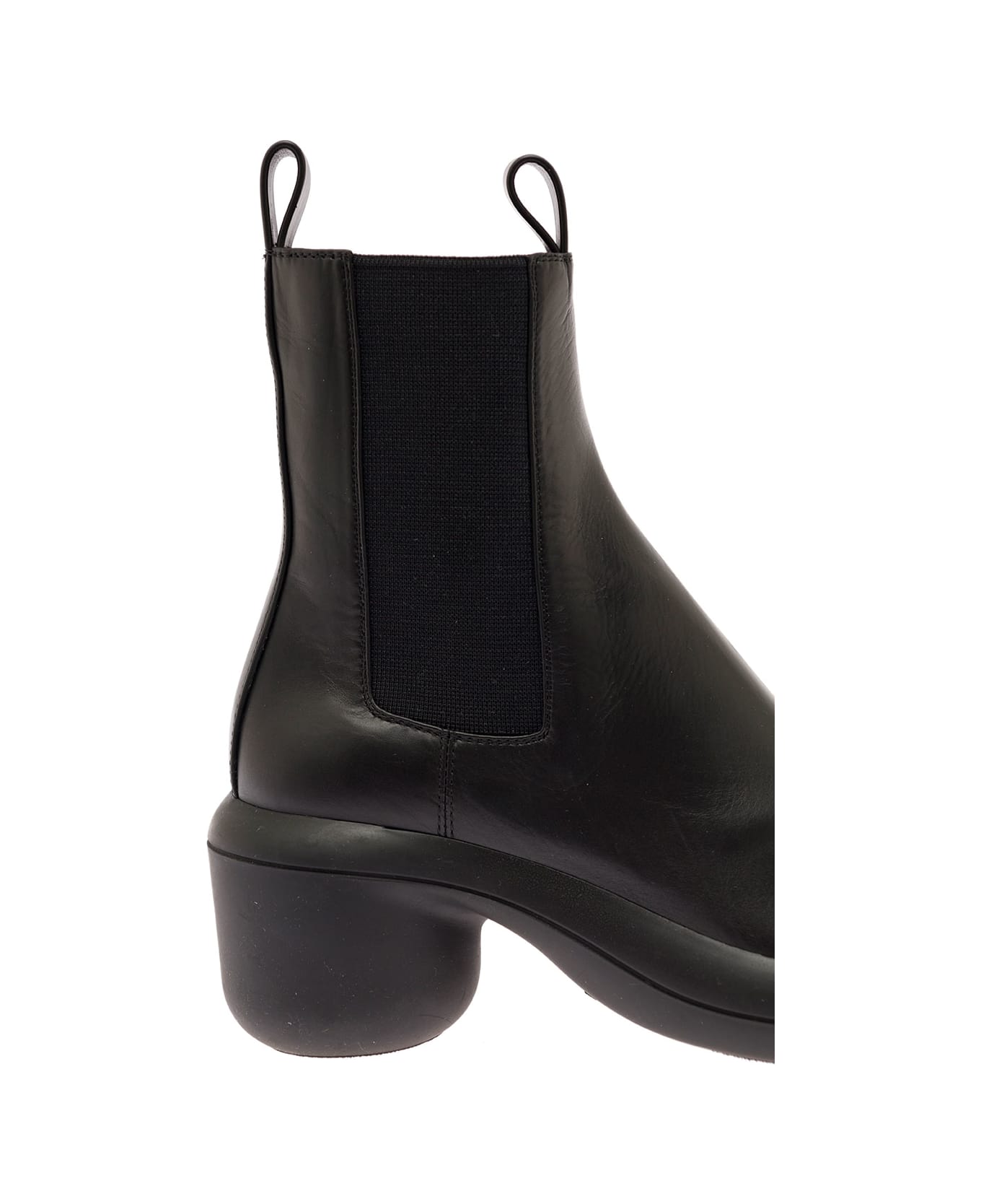 Jil Sander Black Leather Chelsea Boots Woman - Black