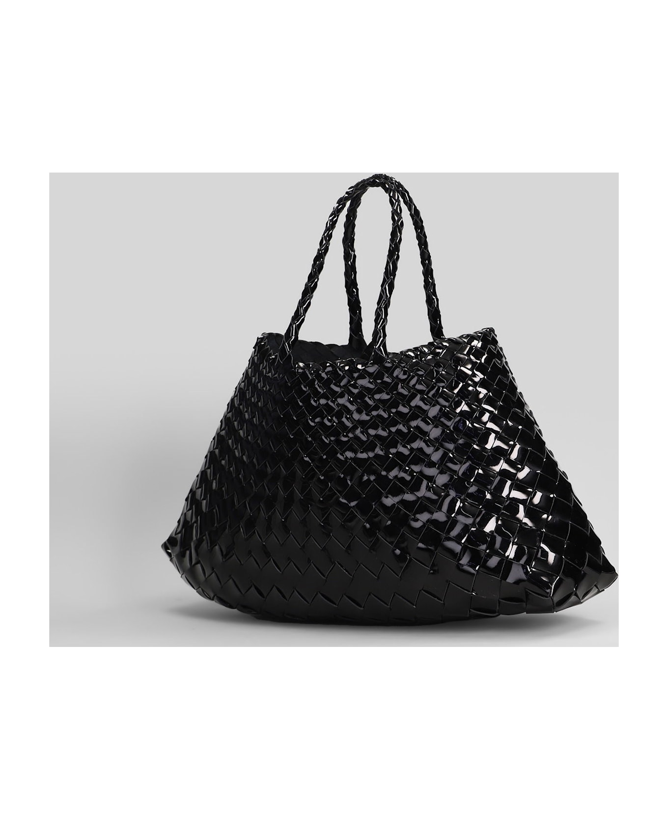 Dragon Diffusion Santa Croce Small Tote In Black Leather - black