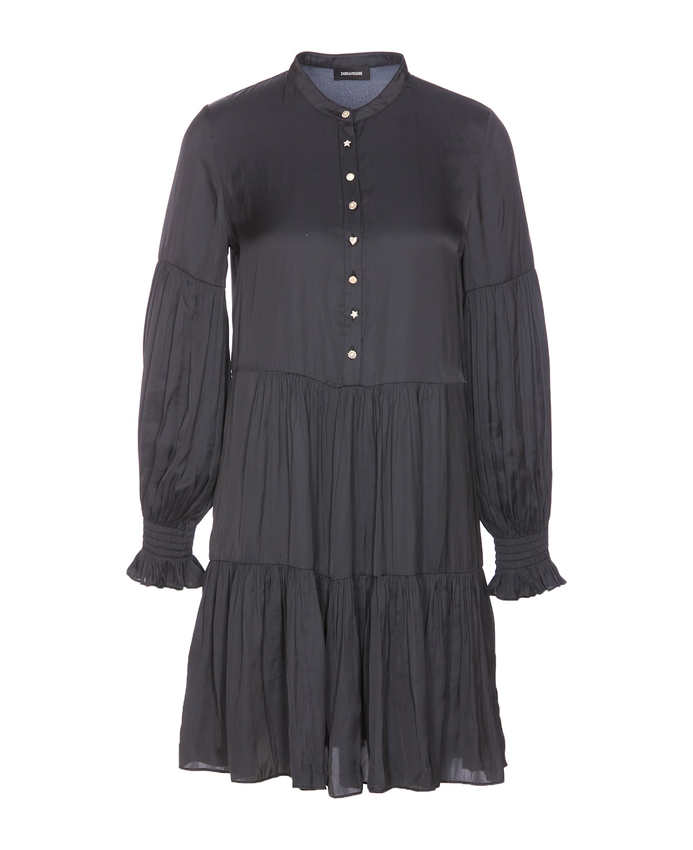 Zadig & Voltaire Randy Satin Dress - Black