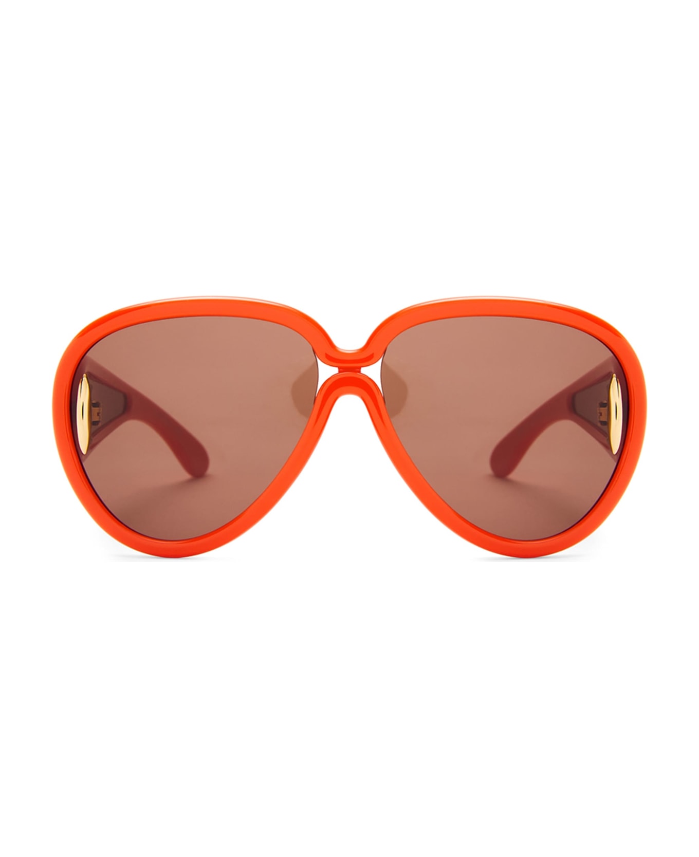 Loewe Pilot Mask - Shiny Orange Sunglasses - orange