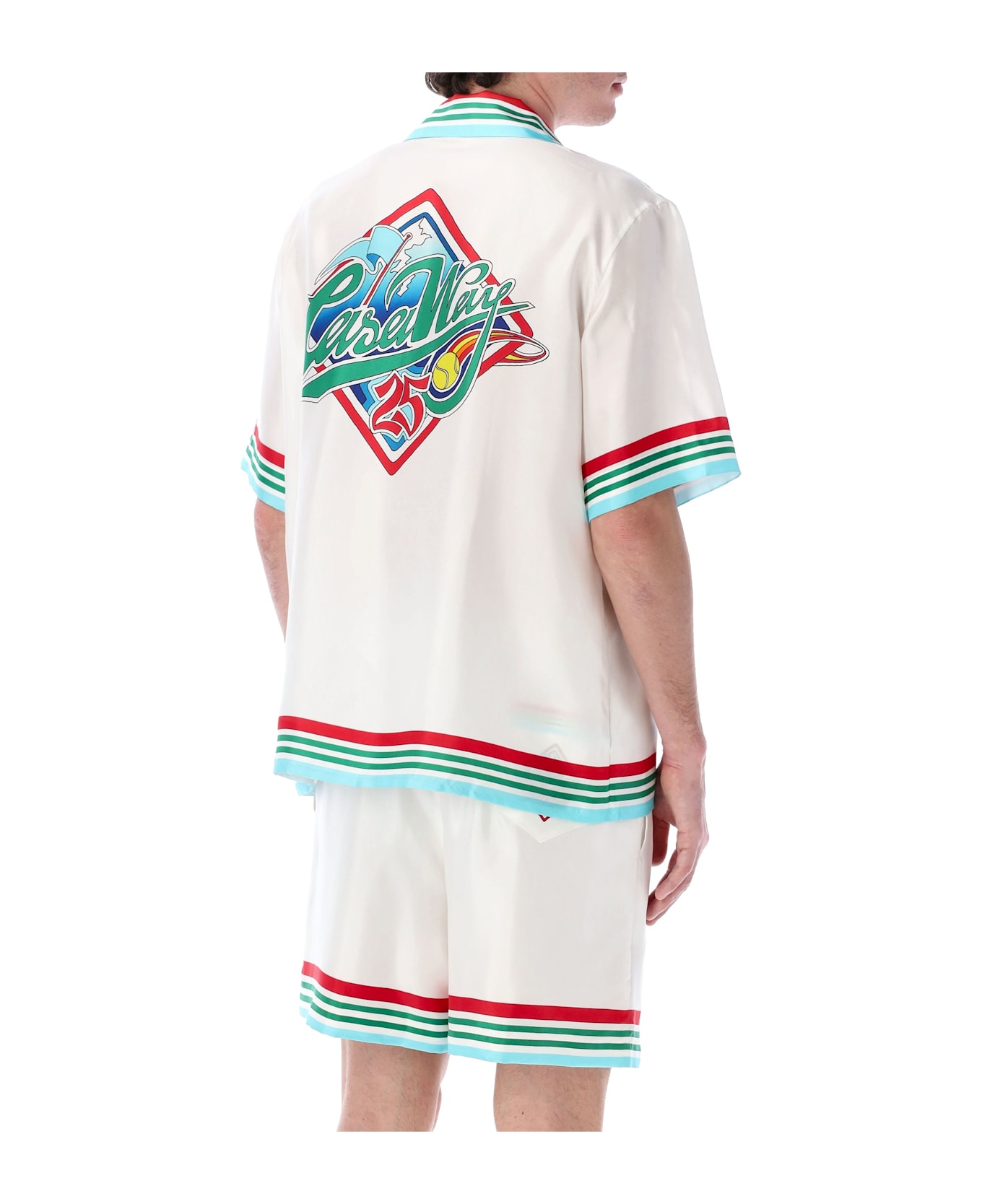 Casablanca Casa Way World Series Silk Shirt - WHITE