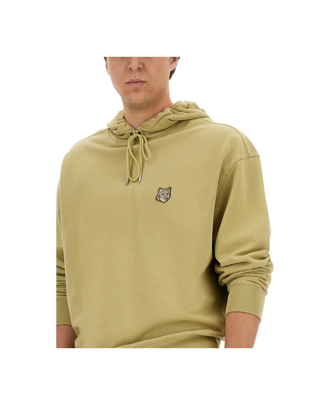 Maison Kitsuné Oversized Hoodie - BEIGE