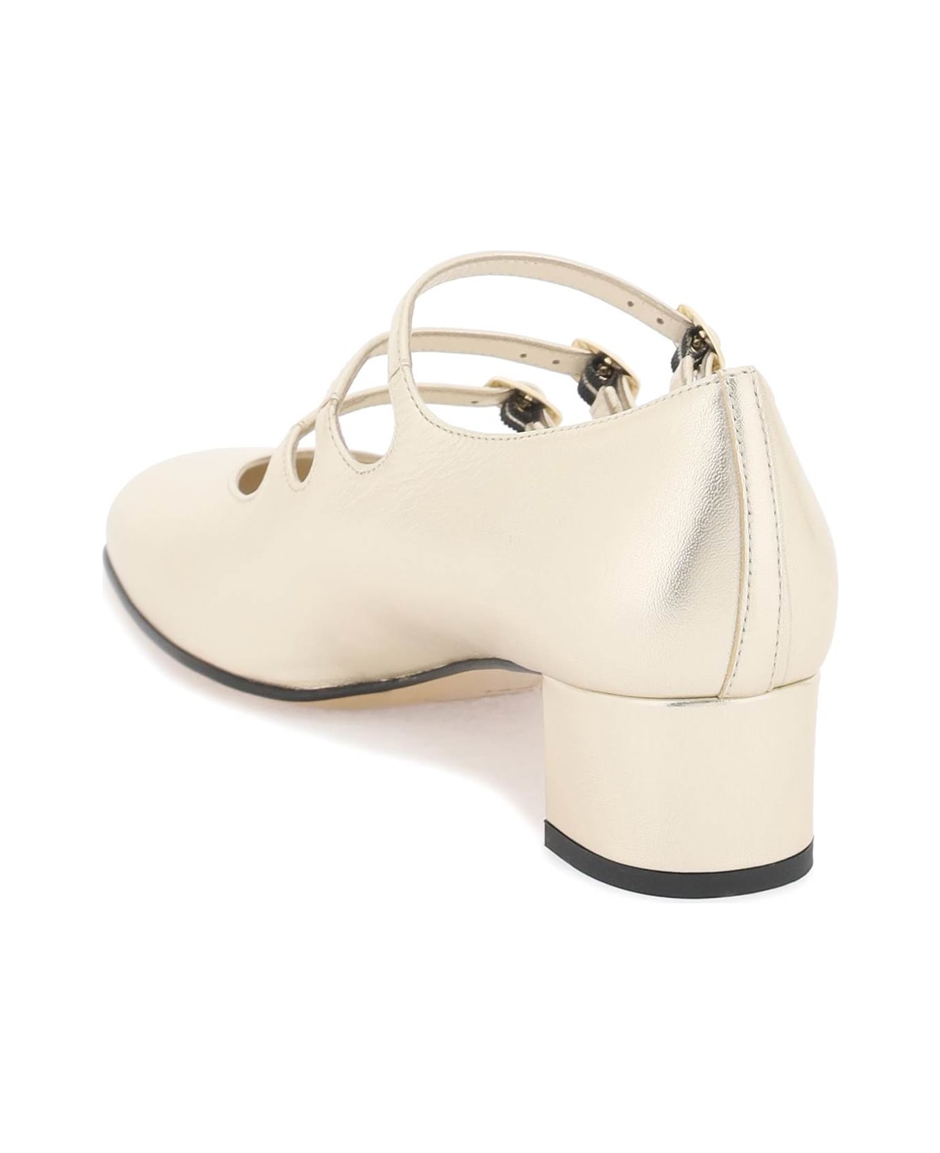 Carel Laminated Leather Kina Mary Jane - GOLD