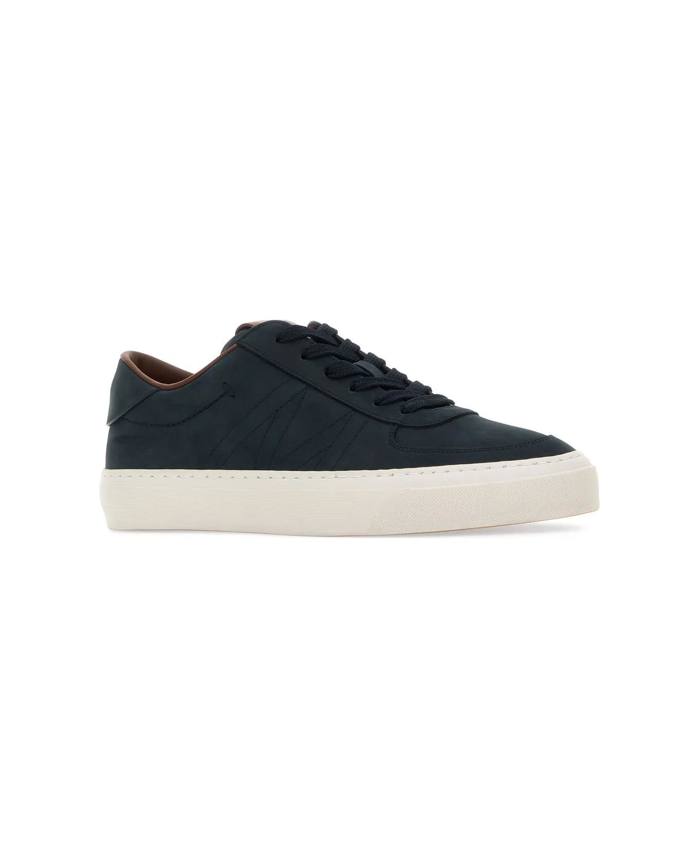Moncler Midnight Blue Leather Monclub Sneakers - 754