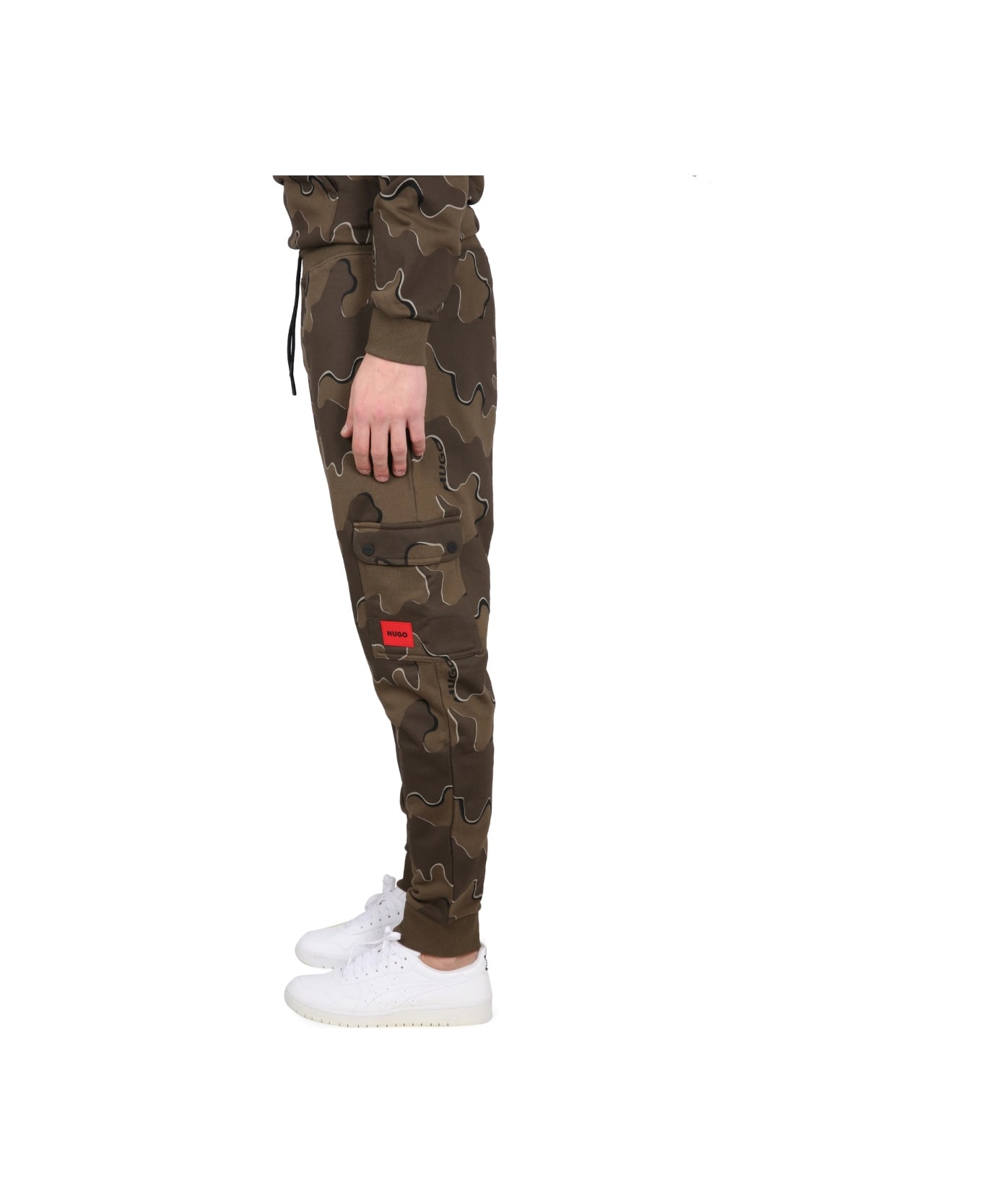 Hugo Boss Camouflage Jogging Pants - MILITARY GREEN ラウンジウェア