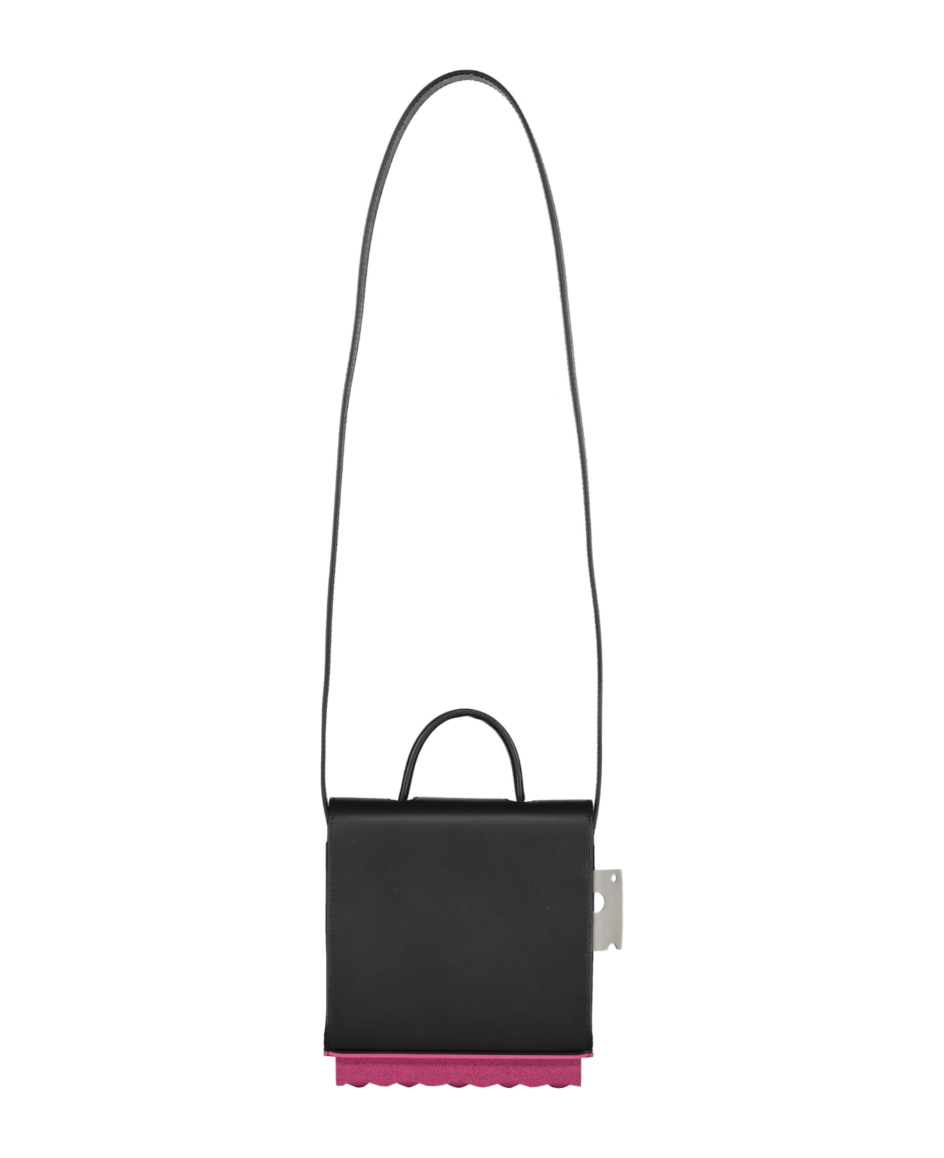 Off-White Leather Crossbody Bag - black トラベルバッグ