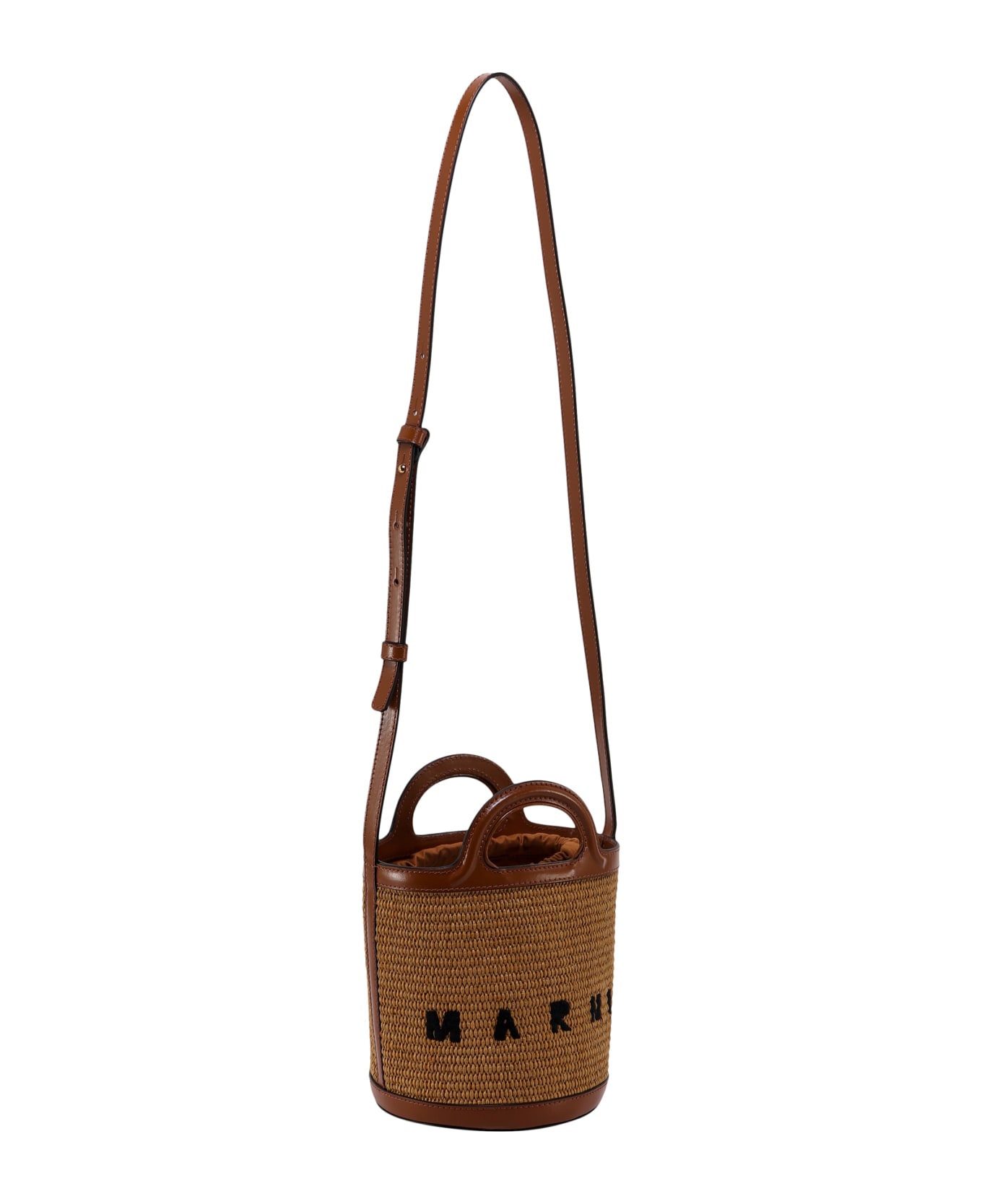 Marni Tropicalia Bucket Bag - Brown