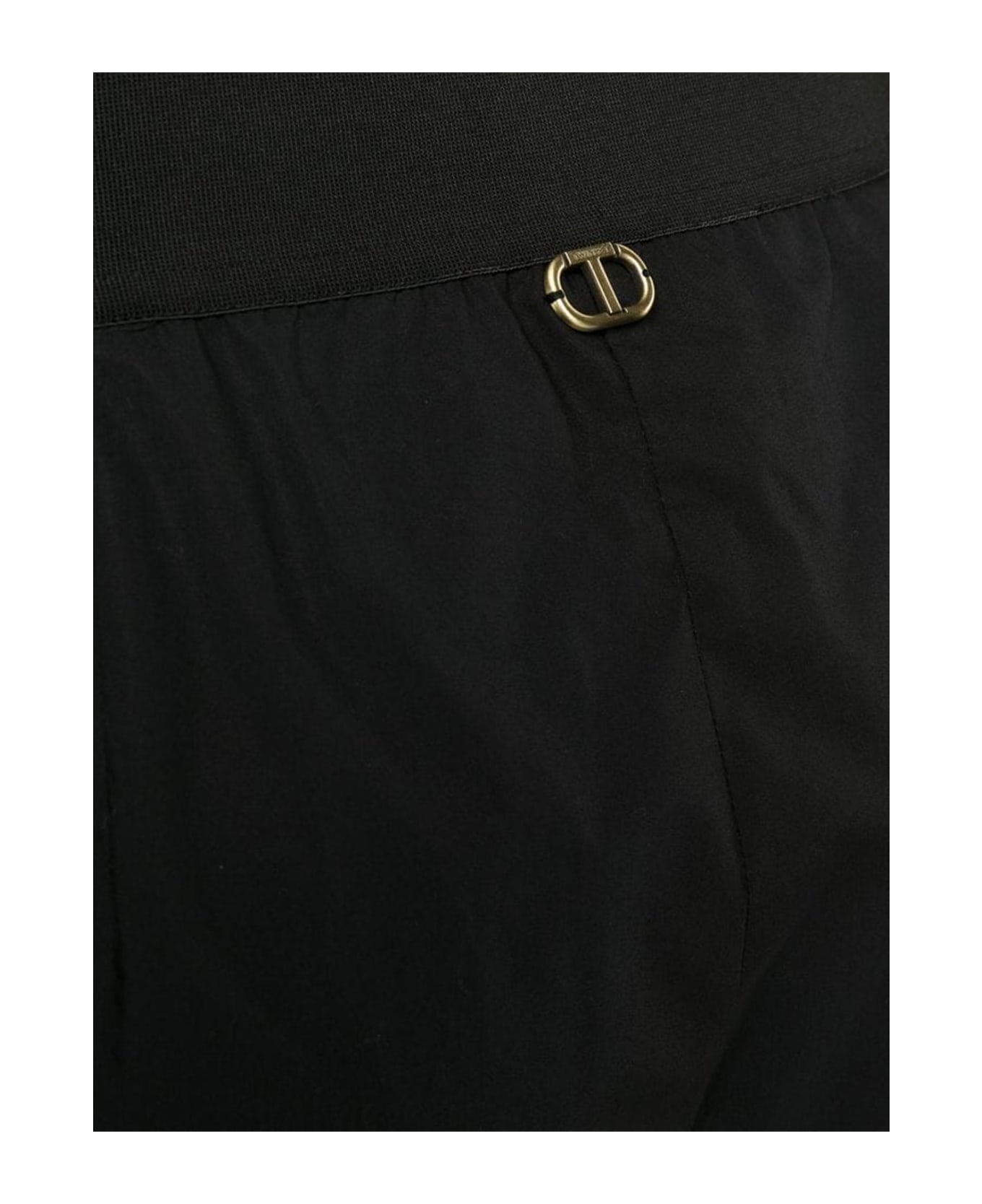 TwinSet Elastic Trousers - Black
