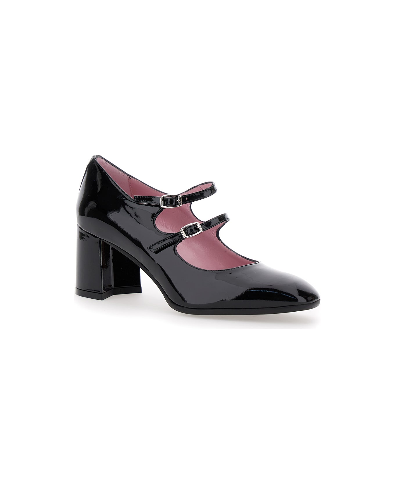Carel 
alice
 Black Pumps With Double Straps In Patent Leather Woman - Black