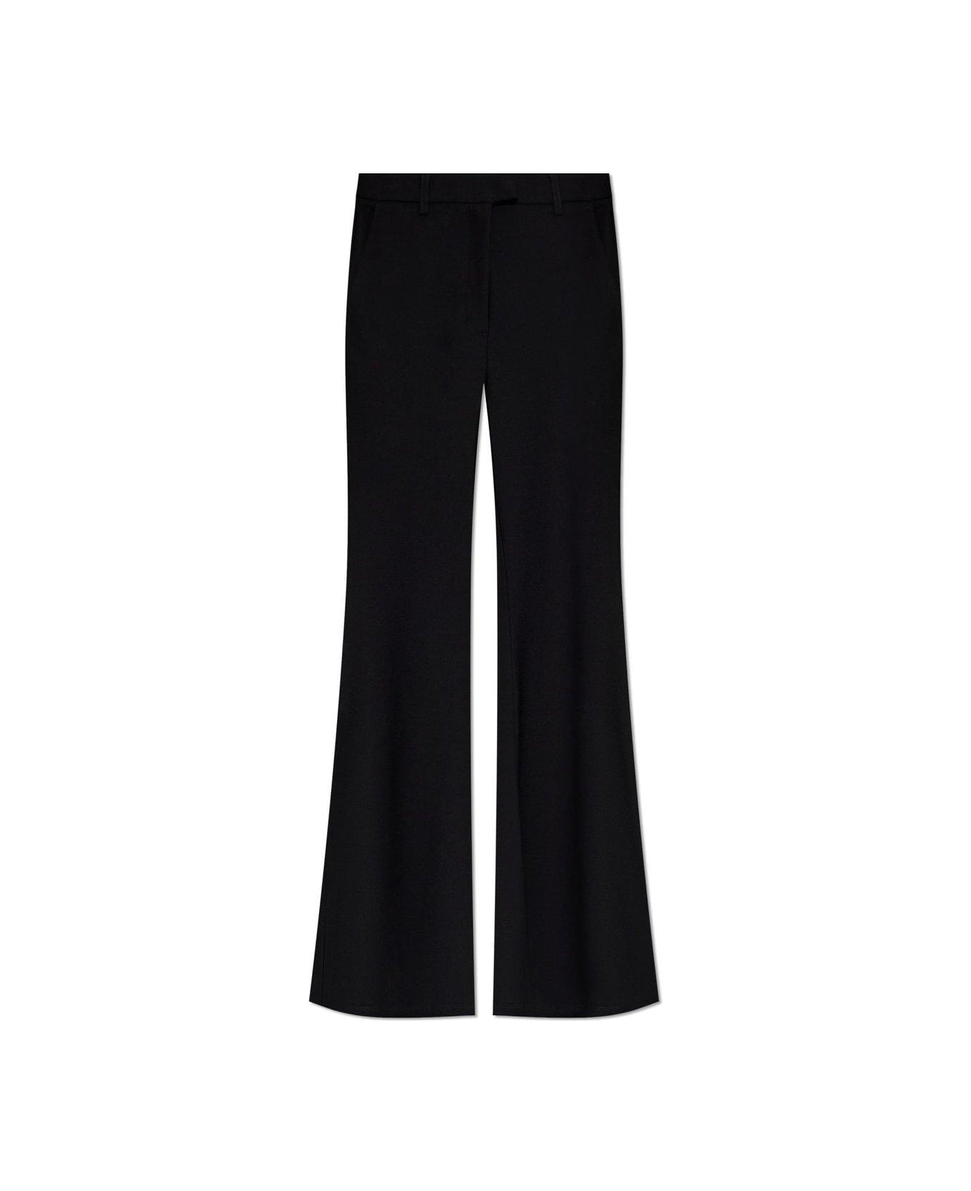Michael Kors Logo Plaque Flared Trousers - Black
