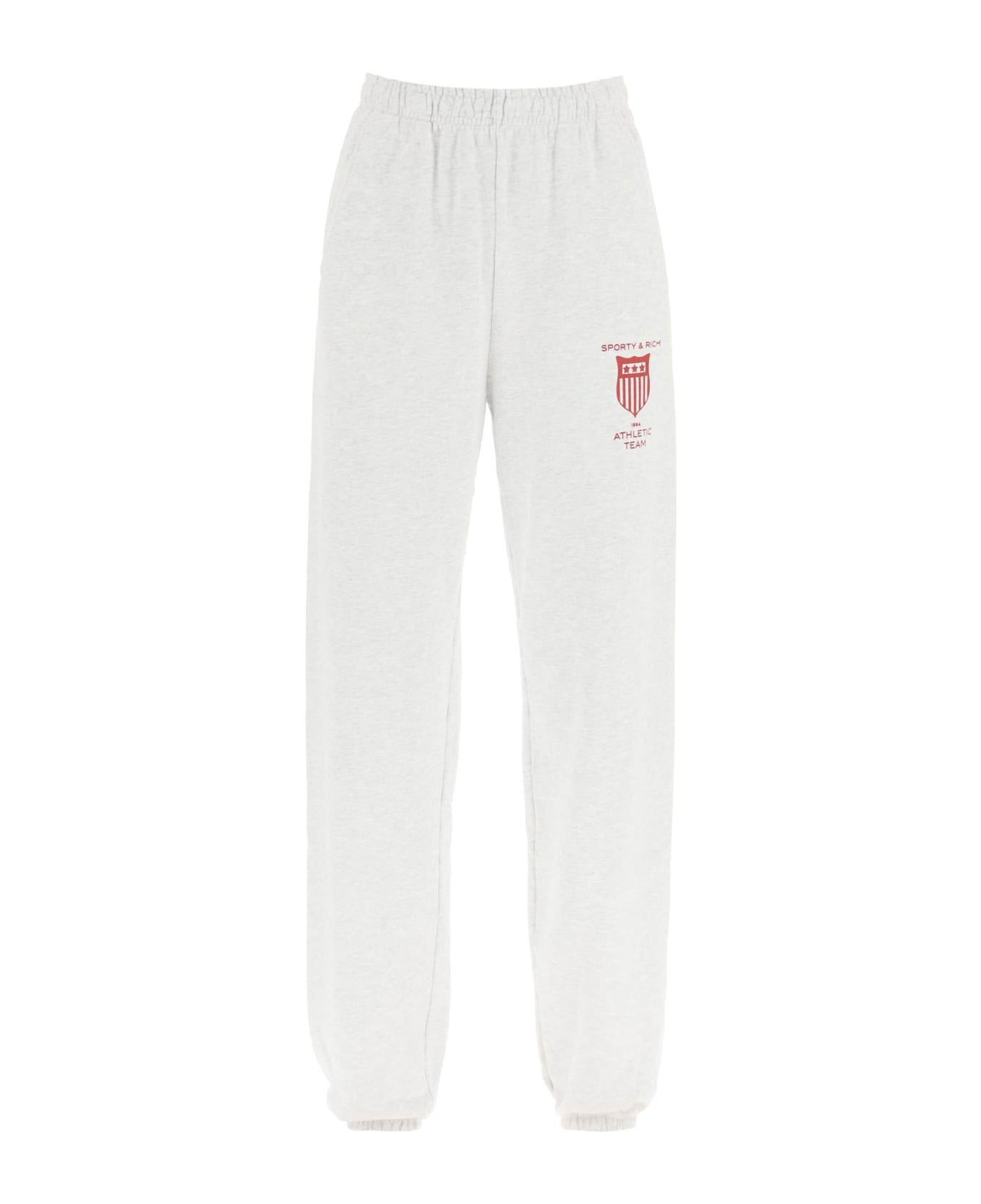 Sporty & Rich Athletic Team Sweatpants - HEATHER GRAY (Grey)