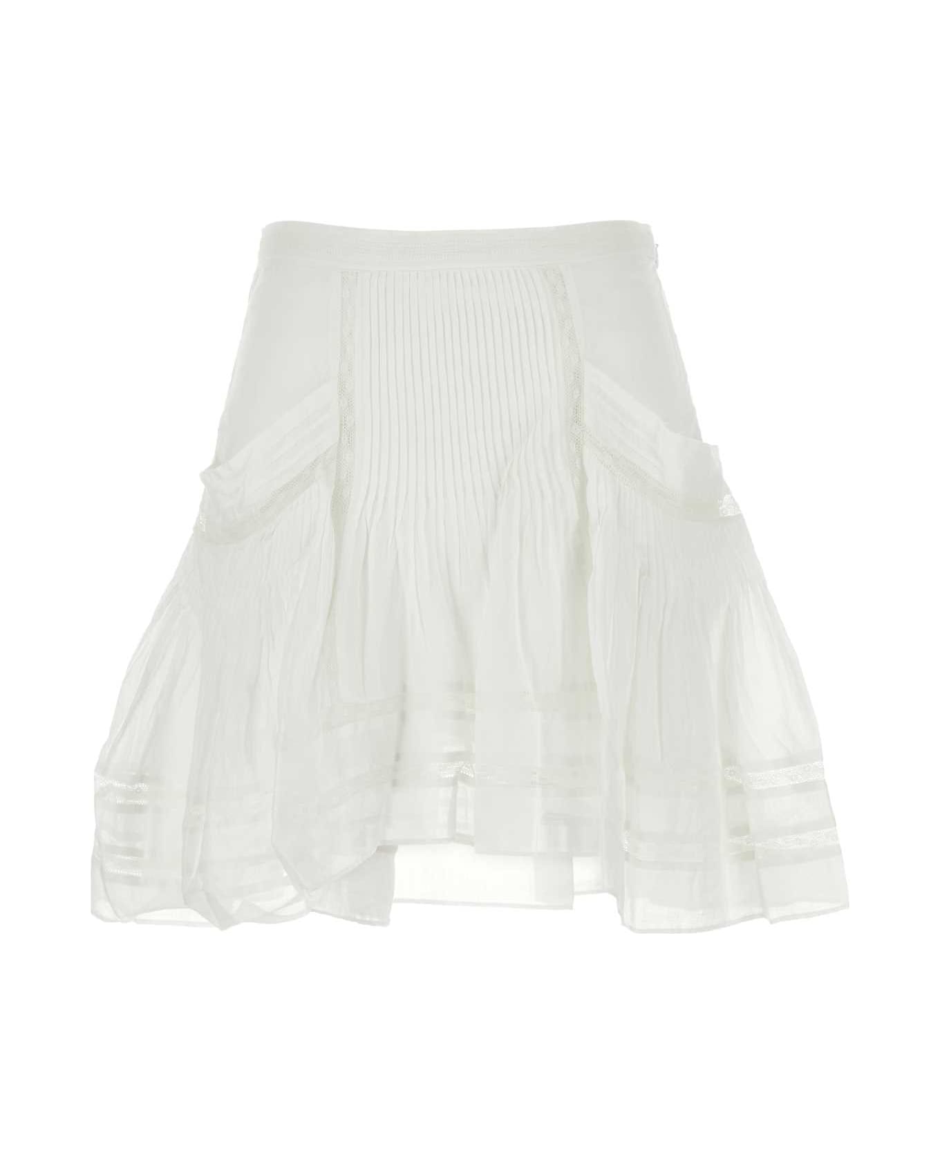 Marant Étoile White Voile Giuliani Skirt - White スカート