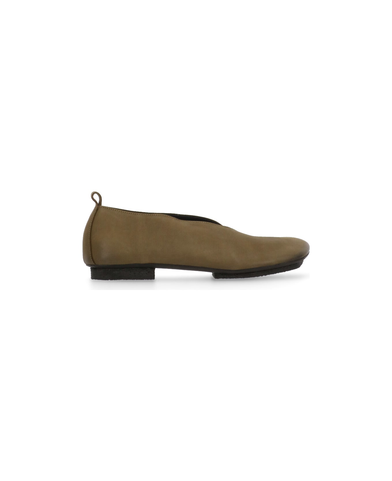 Uma Wang Leather Ballet Shoes - Green