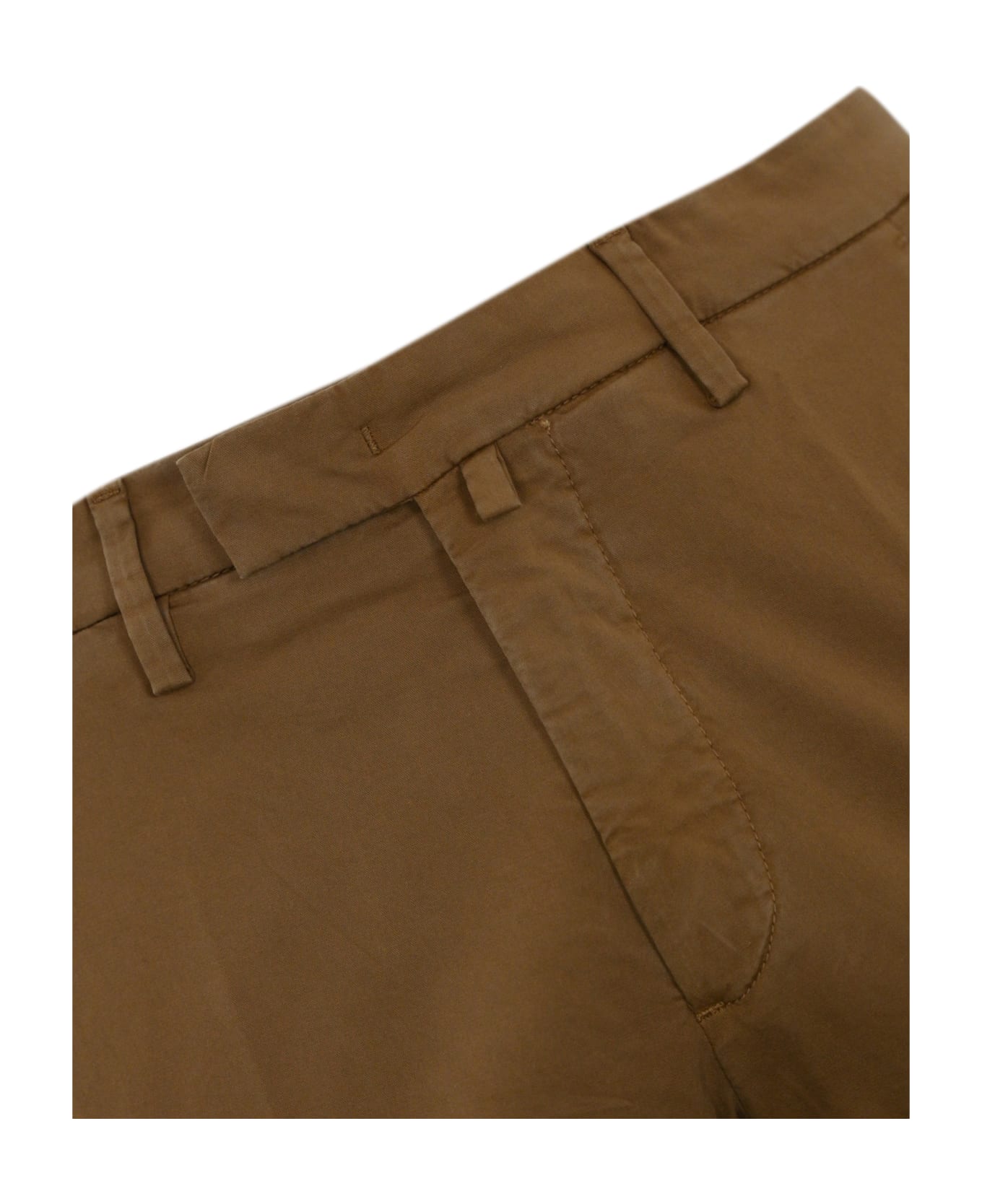 Briglia 1949 Cotton Stretch Trousers - Tabacco