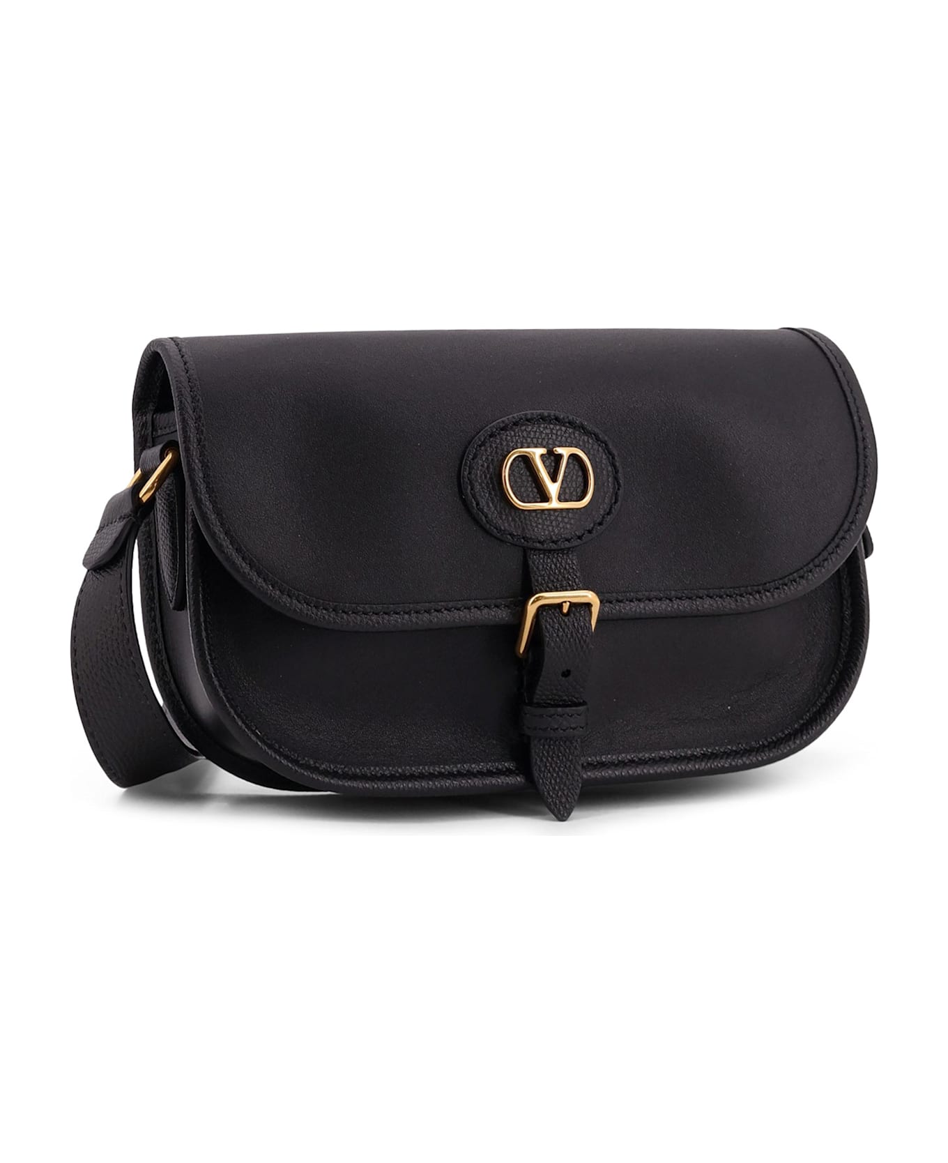 Valentino Garavani Leather Crossbody Bag - Black