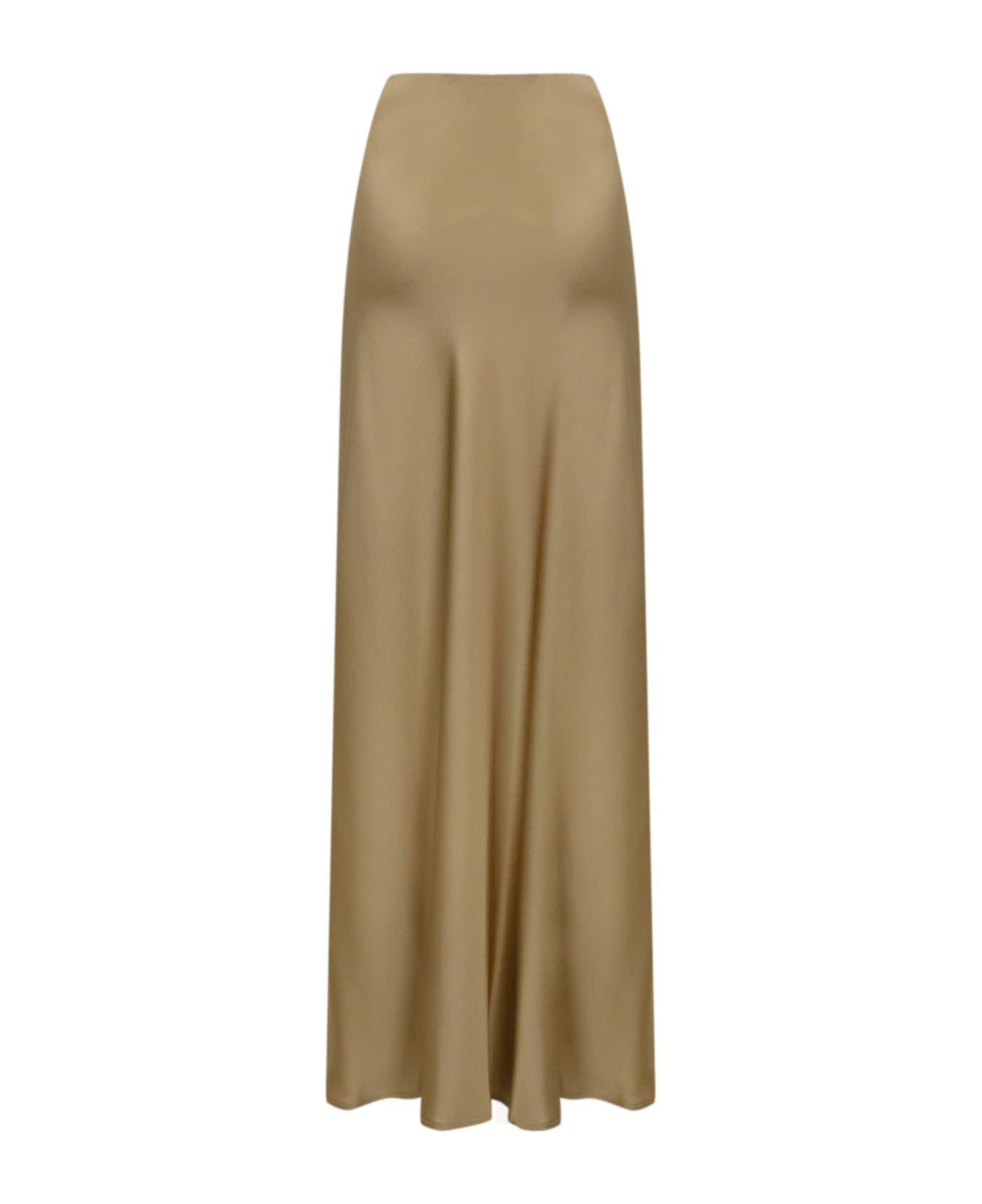 Liviana Conti Long Satin Skirt - Orzo