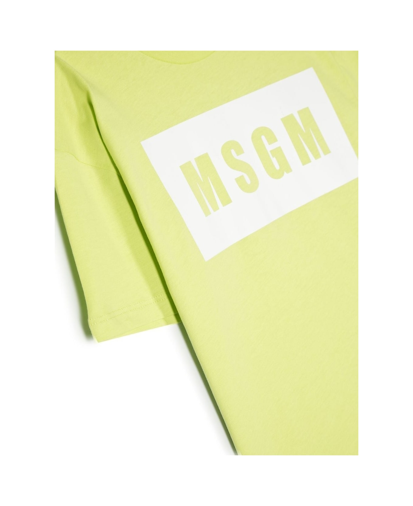MSGM T-shirt Con Stampa - Yellow