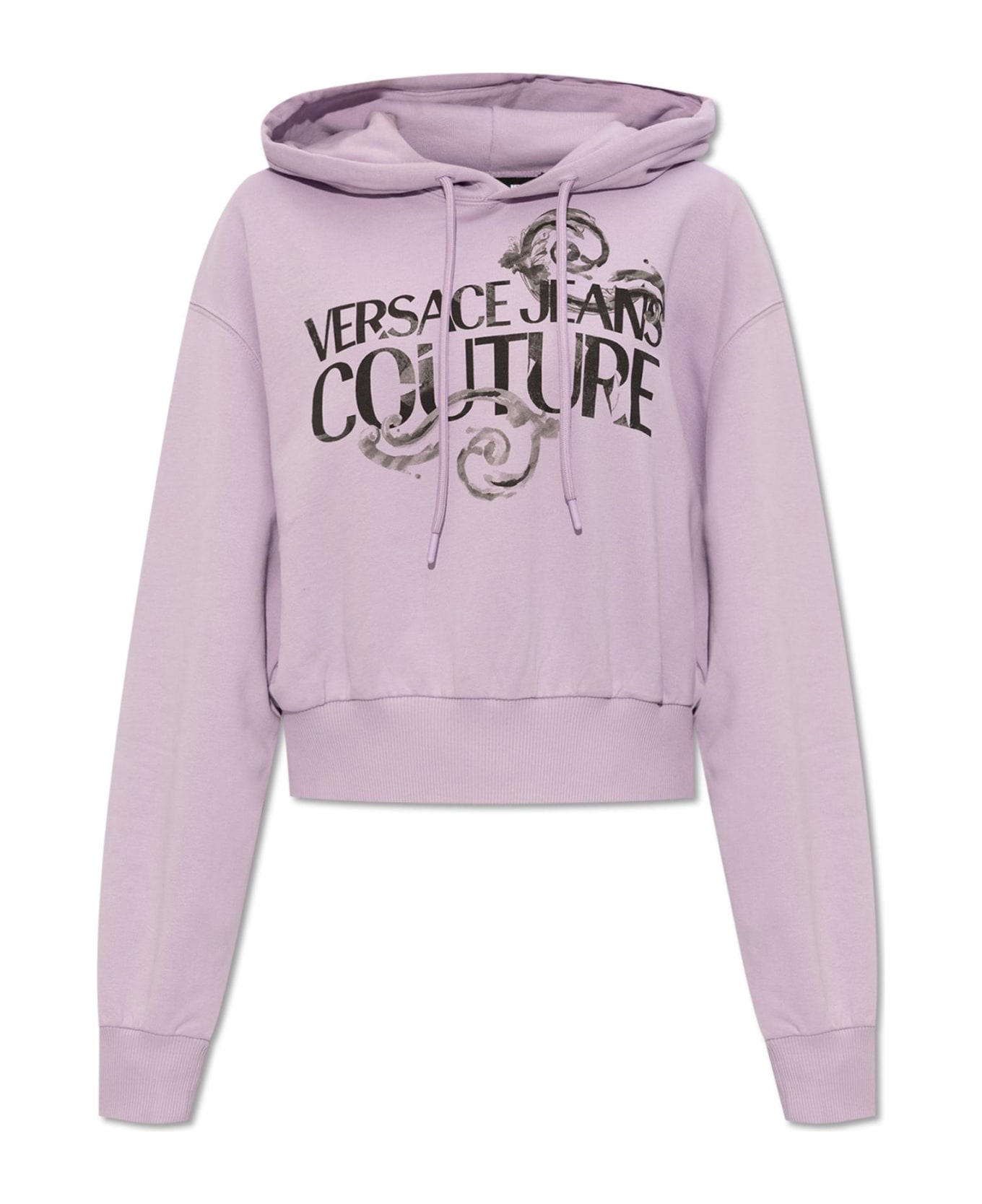 Versace Jeans Couture Cotton Hoodie - Purple フリース
