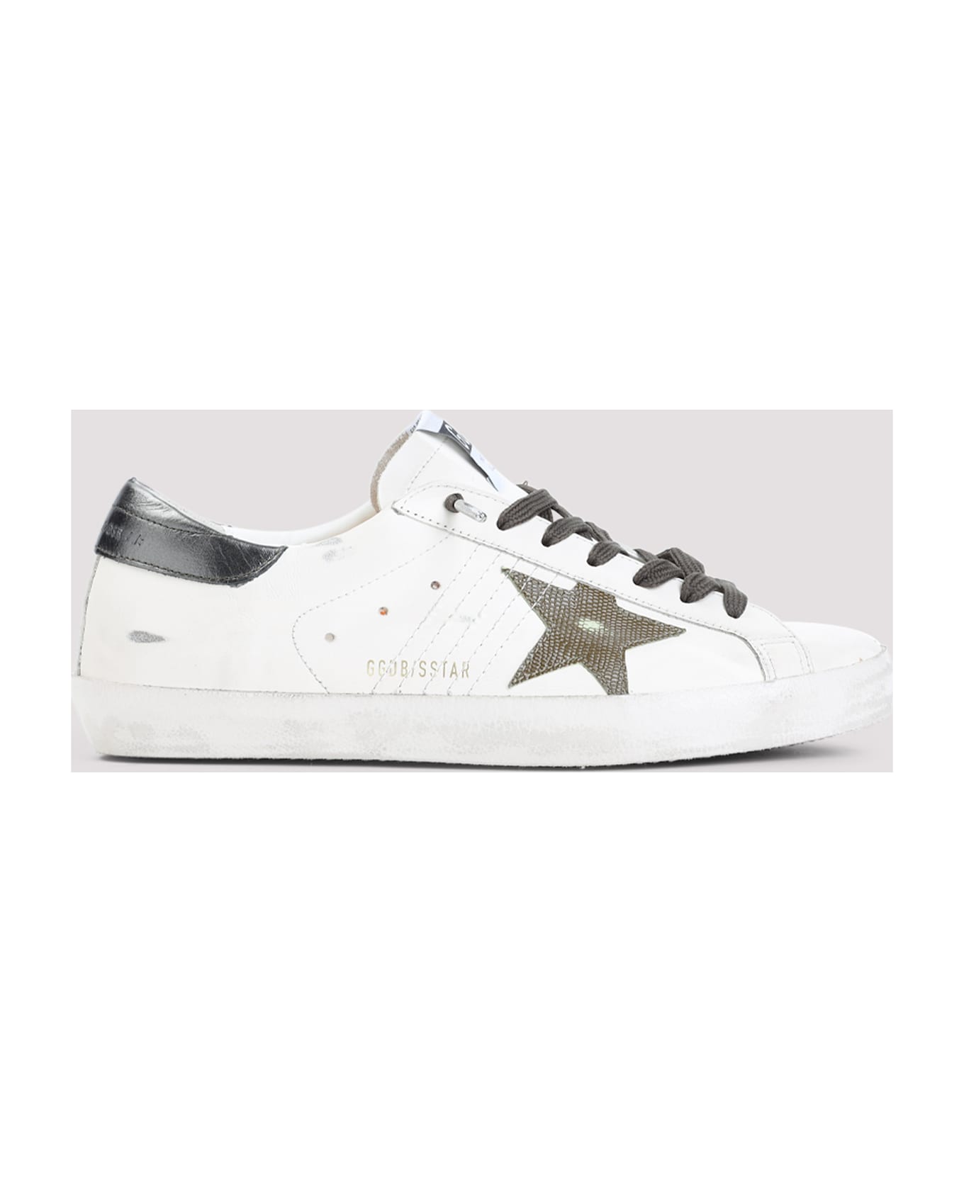 Golden Goose Super Star Sneakers - Optic White Green Antarcite