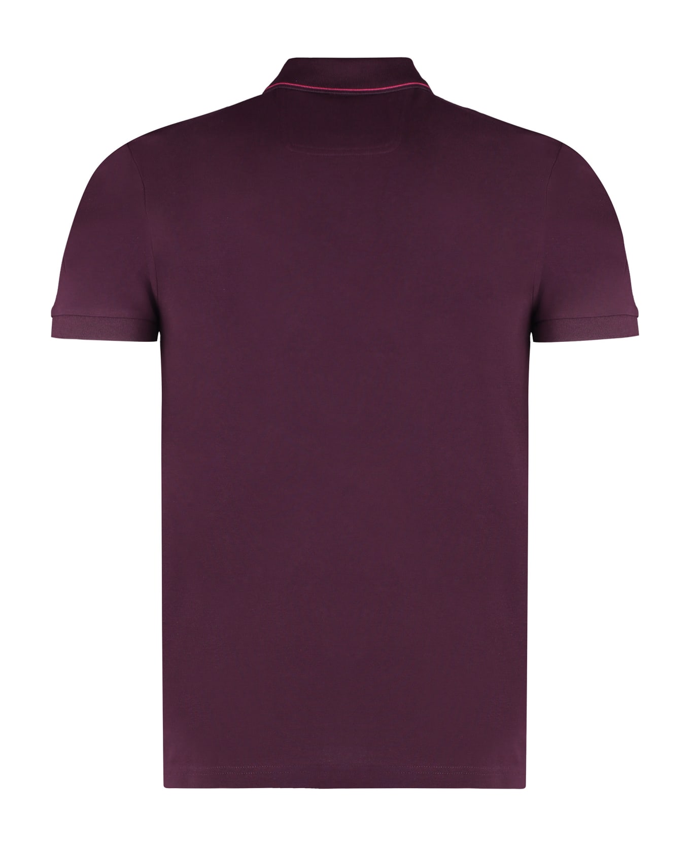 Hugo Boss Short Sleeve Cotton Polo Shirt - Red-purple or grape