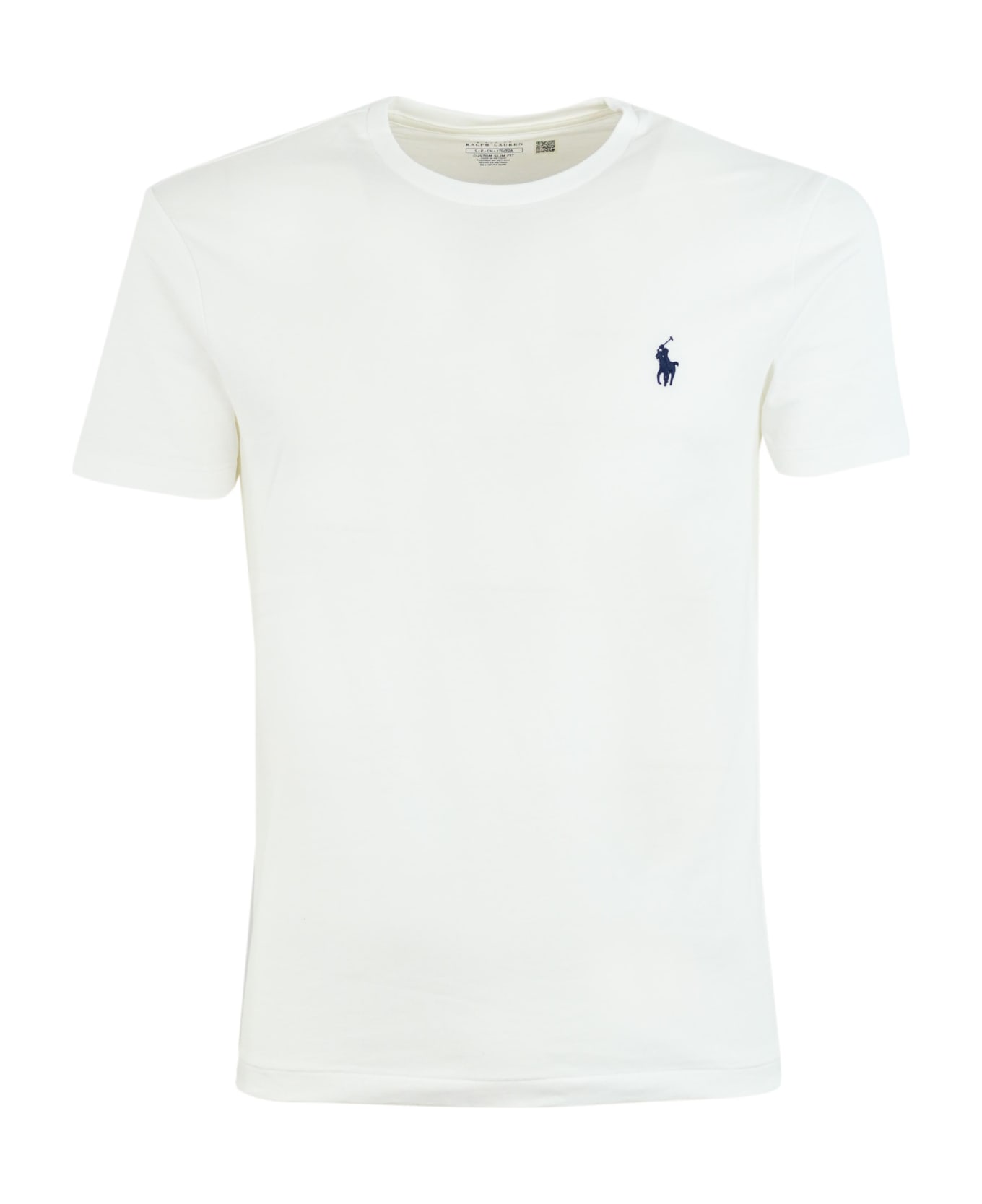 Polo Ralph Lauren Pony Logo T-shirt In Cotton - White