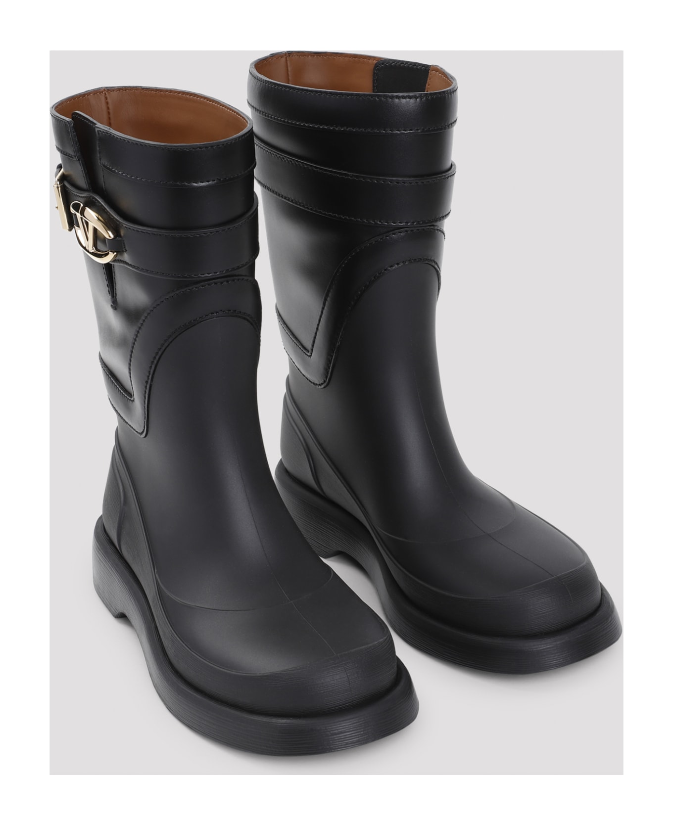 Valentino Garavani Vlogo The Bold Edition Rain Boots - No Nero