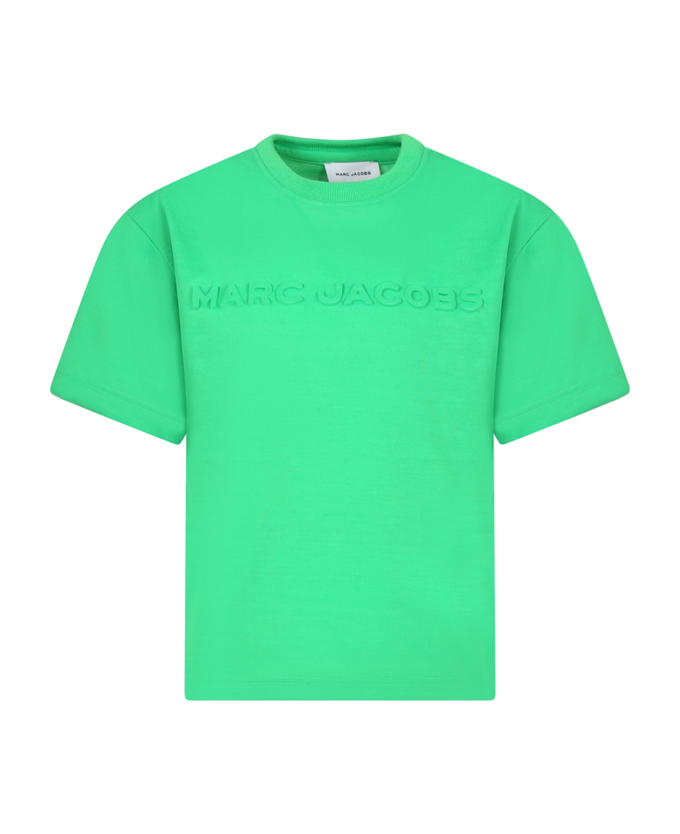 Marc Jacobs Green T-shirt For Kids With Logo - Blue