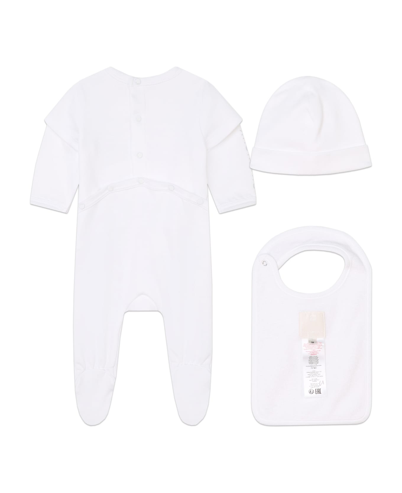 Givenchy 3-piece Baby Set With 4g Print - White ボディスーツ＆セットアップ