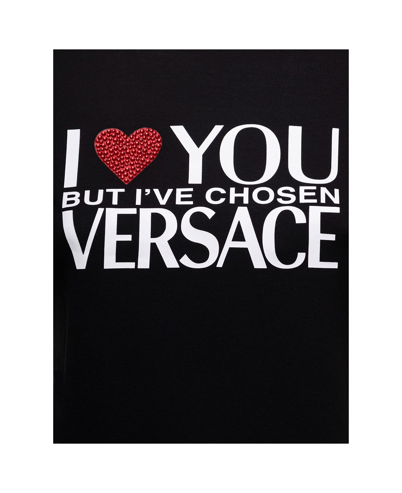 Versace I Love You Versace Tshirt - Black
