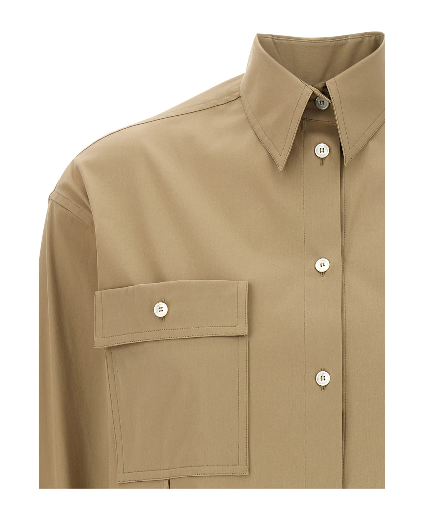 Ferragamo Pannelli Shirt - Beige
