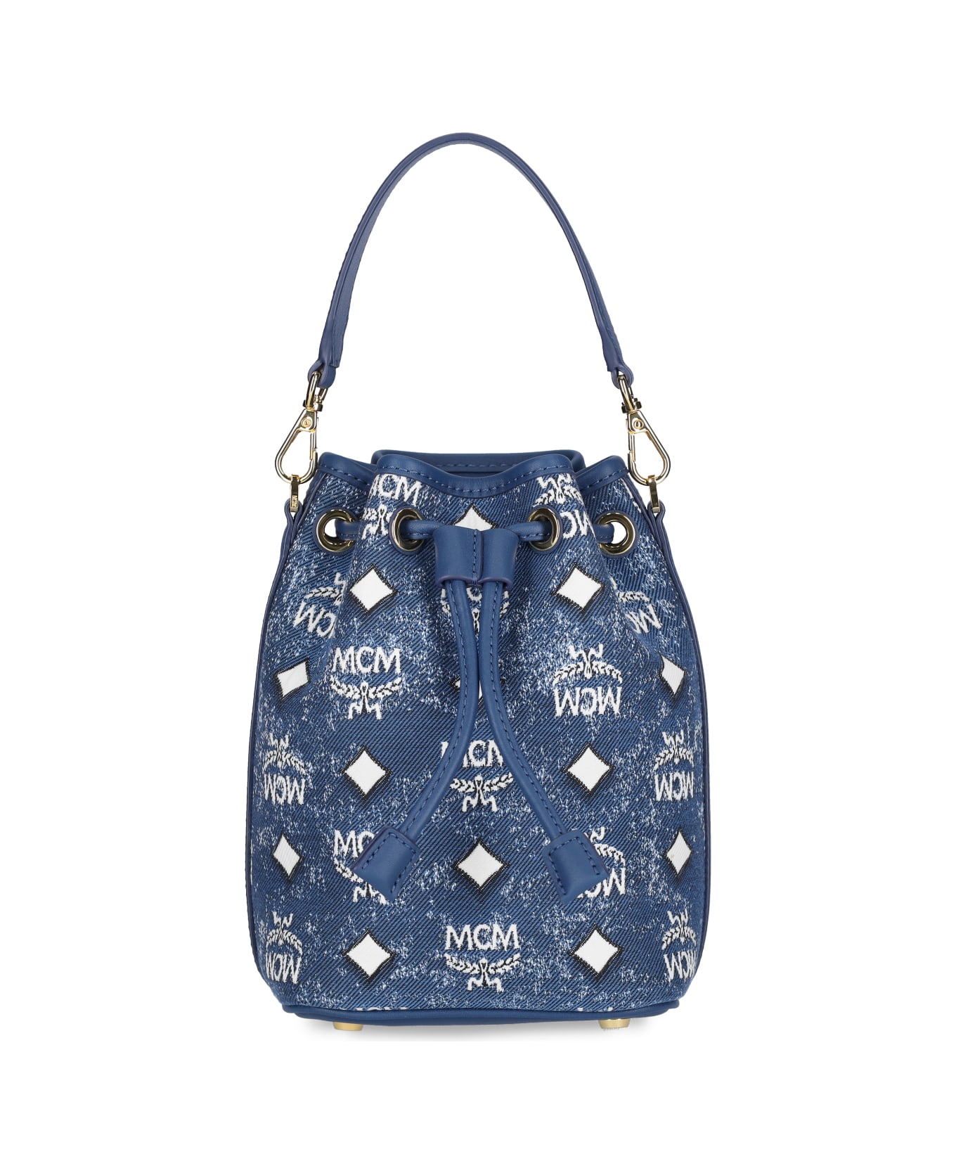 MCM Dessau Bucket Bag - Blue