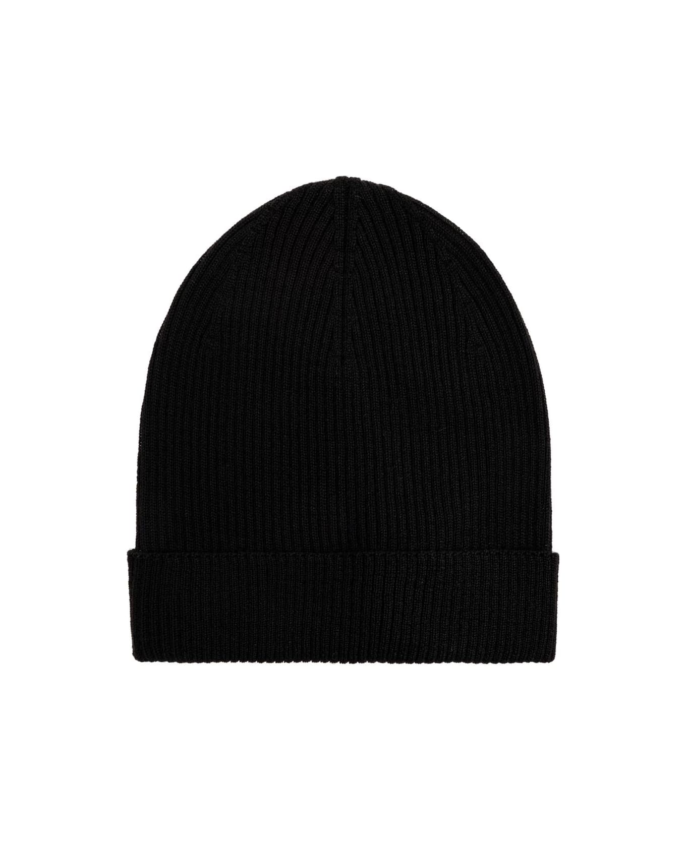 Rick Owens Wool Beanie - BLACK