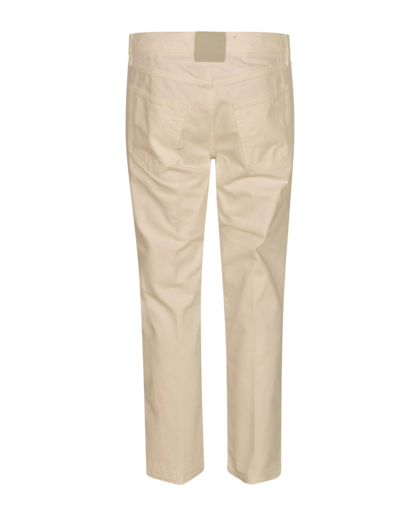 Lanvin Button Fitted Jeans - White