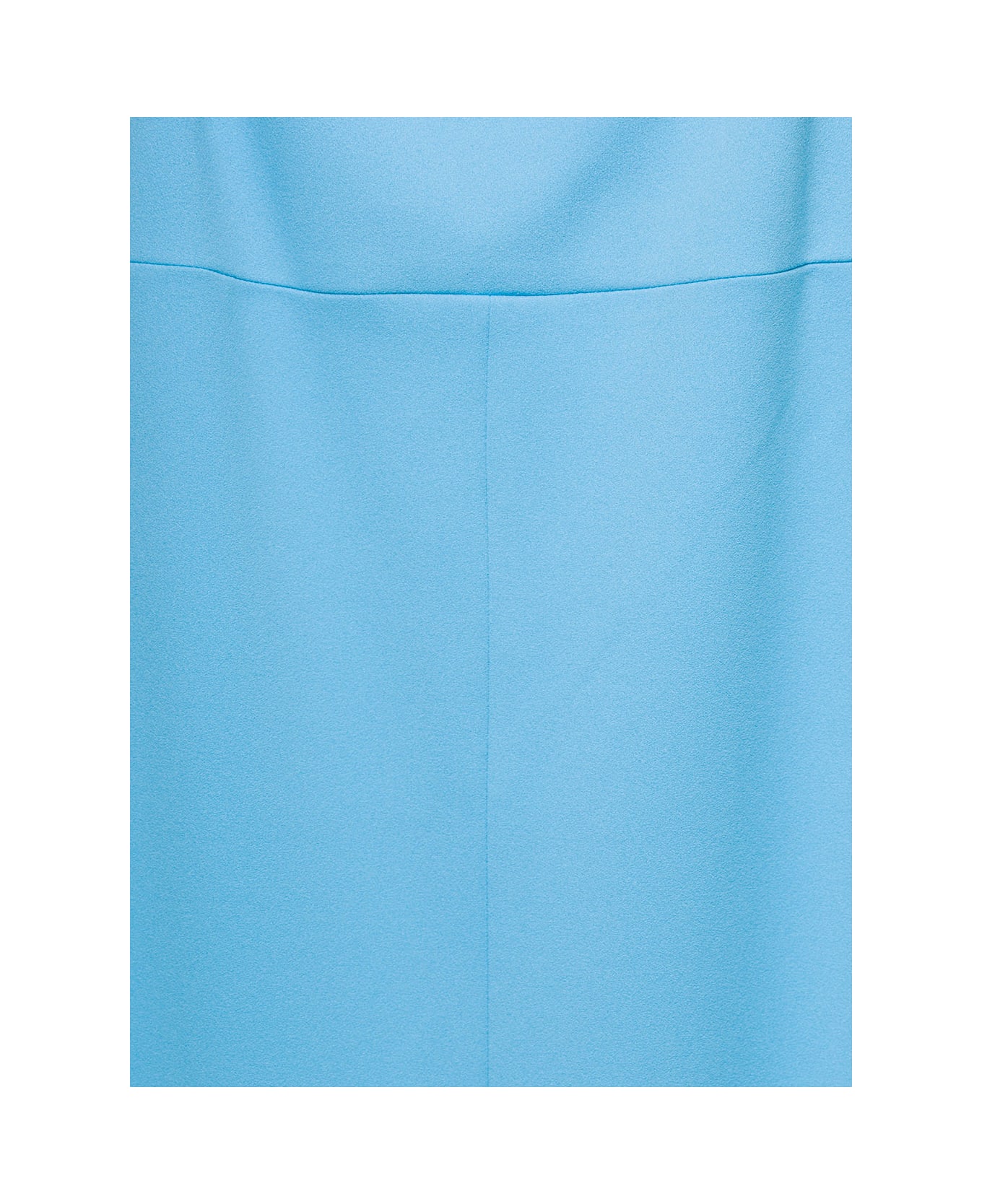 Solace London Light Blue Sofia Knitted Maxi-dress In Polyester Stretch Woman - Blu