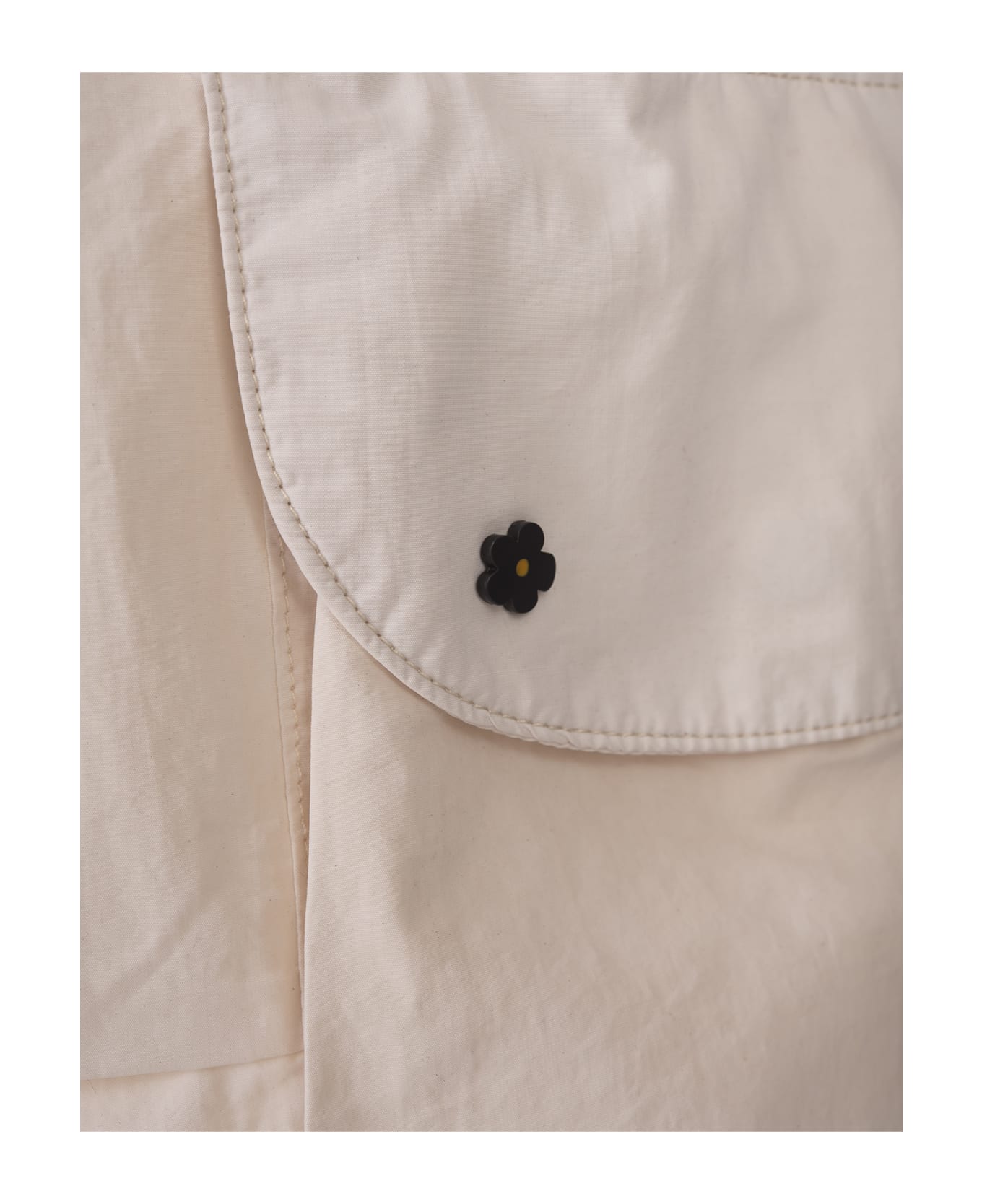 A Paper Kid White Cargo Trousers With Logo - White name:467