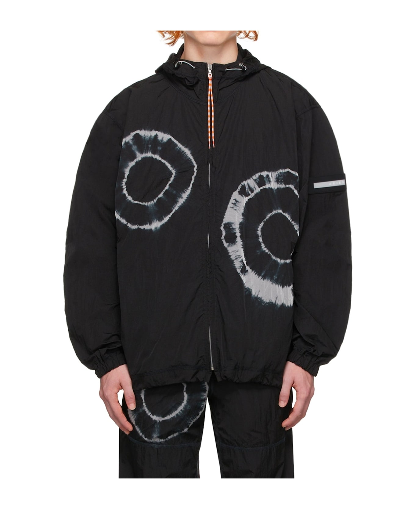 Aries Tie-dye Windcheater Jacket - Black