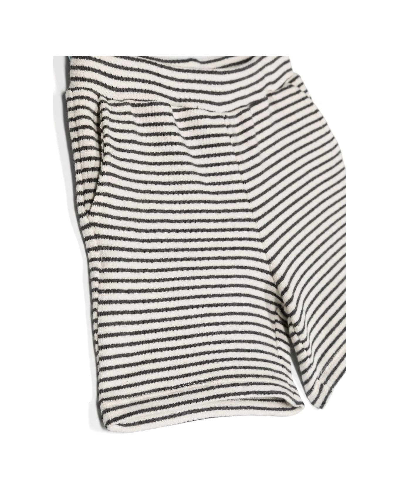 Douuod Striped Shorts - Cream