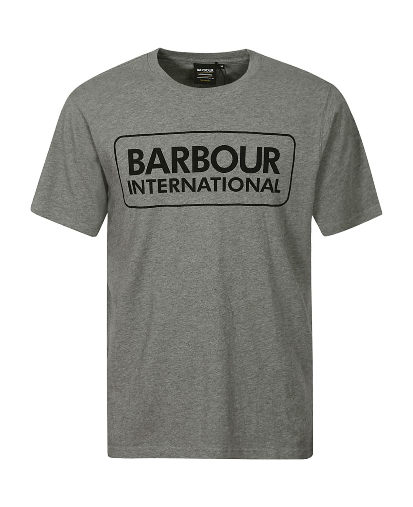 Barbour Essential Large Logo Tee - Anthracite Marl
