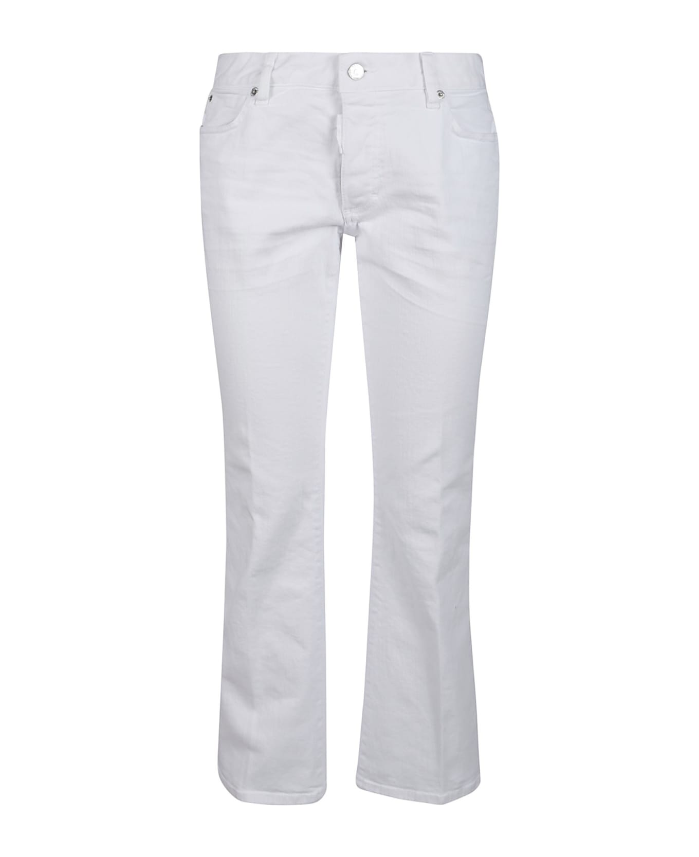 Dsquared2 Bell Bottom Jeans - White