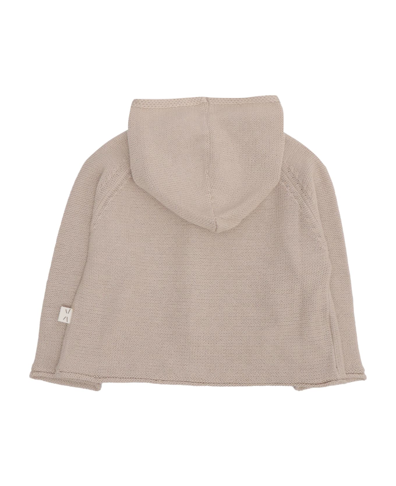 Teddy & Minou Knitted Sweater For Girls - BROWN ニットウェア＆スウェットシャツ