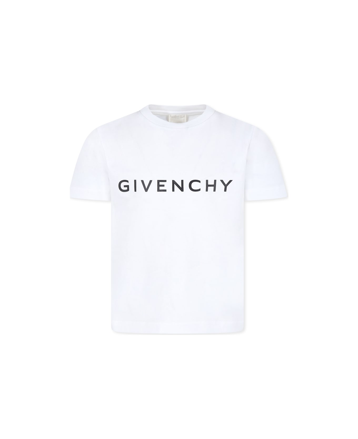 Givenchy White T-shirt For Kids With Logo - White