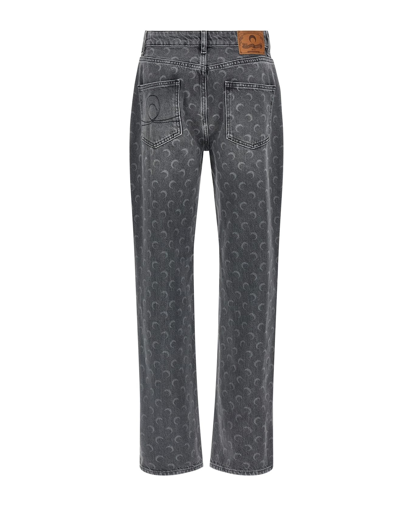 Marine Serre 'moon' Jeans - GREY