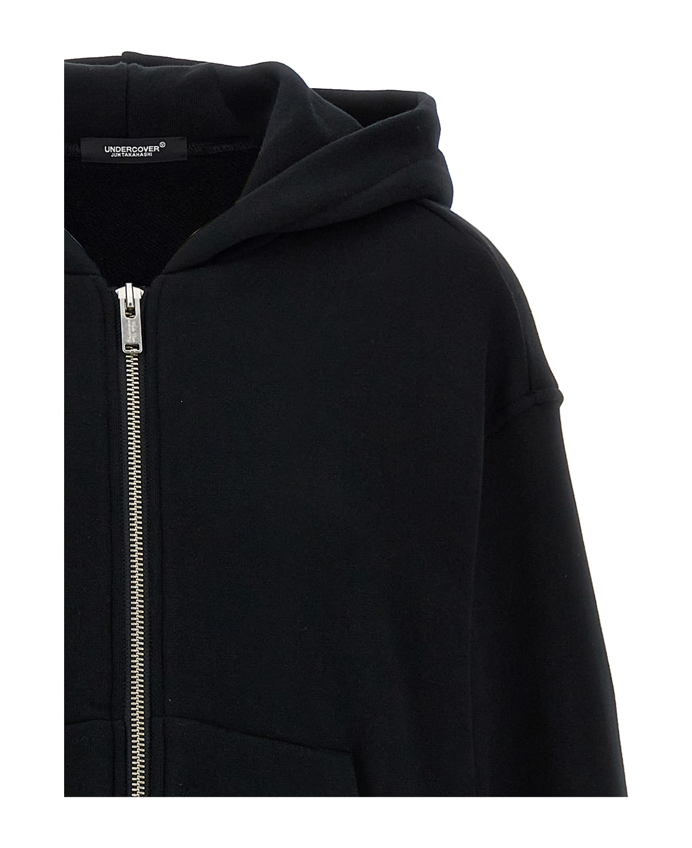 Undercover Jun Takahashi Two-material Hoodie - Black  