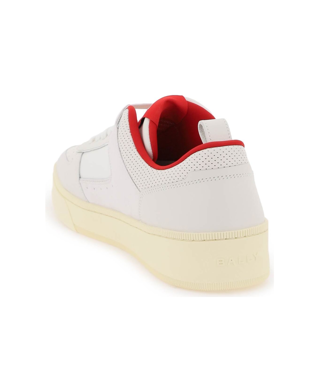 Bally Leather Riweira Sneakers - WHITE LIPSTICK (White)