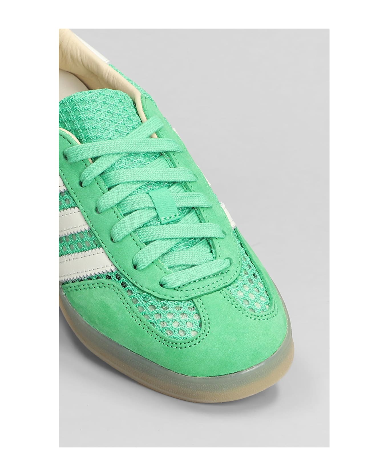 Adidas Gazelle Indoor Sneakers In Green Suede And Fabric - green