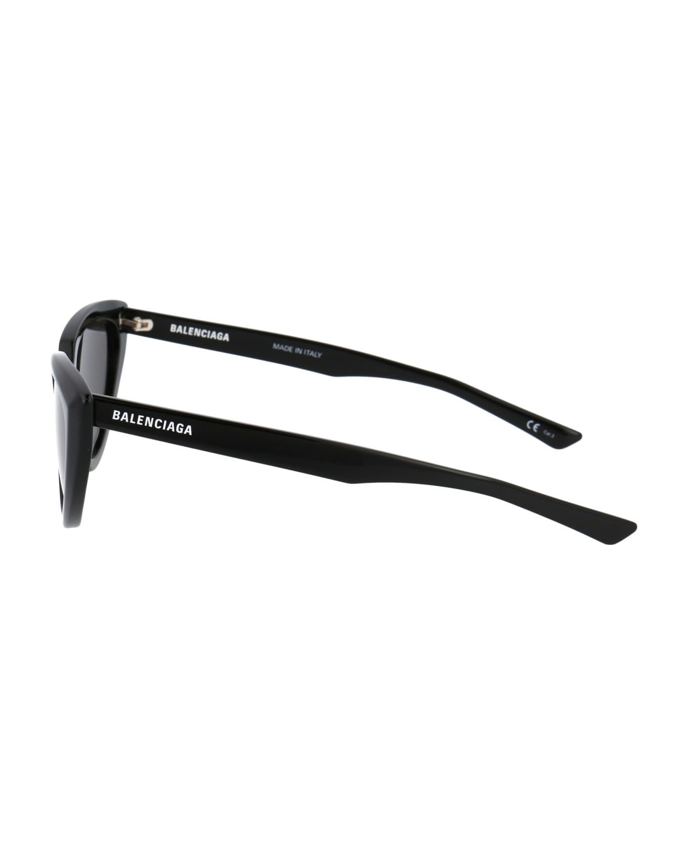 Balenciaga Eyewear Bb0182s Sunglasses - 001 BLACK BLACK GREY サングラス