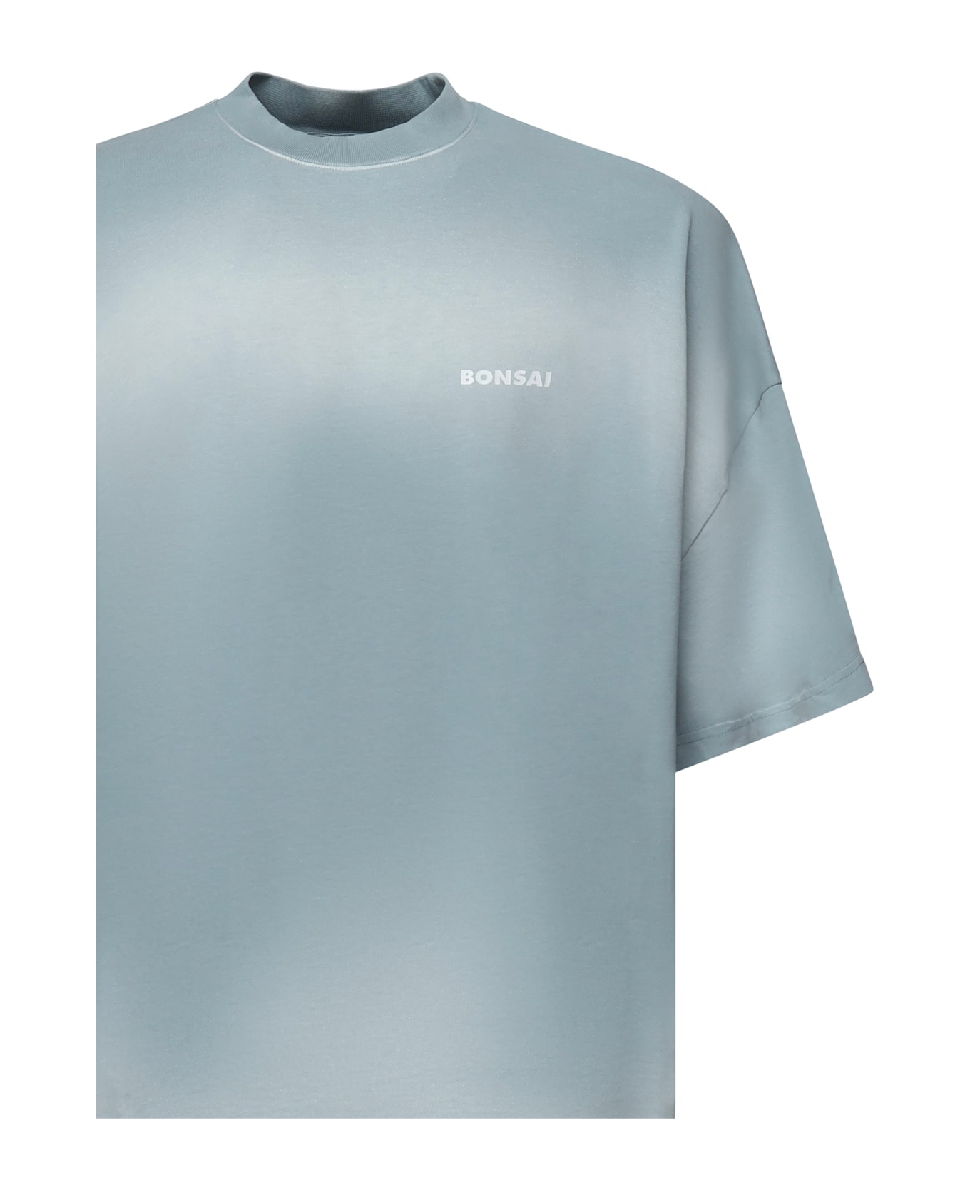 Bonsai Logo Spray T-shirt - Stone bluE