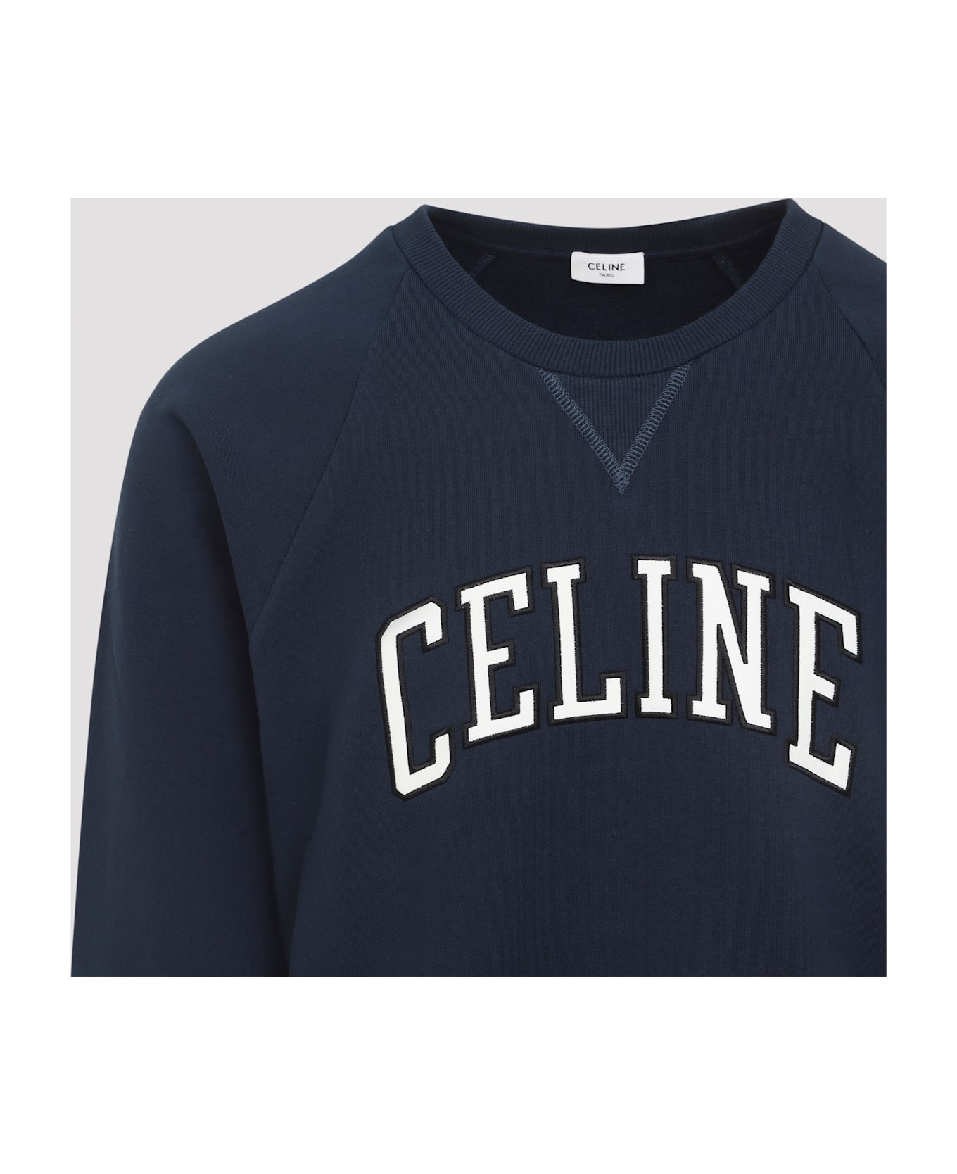 Celine Loose Sweatshirt - Navy Ecru Black