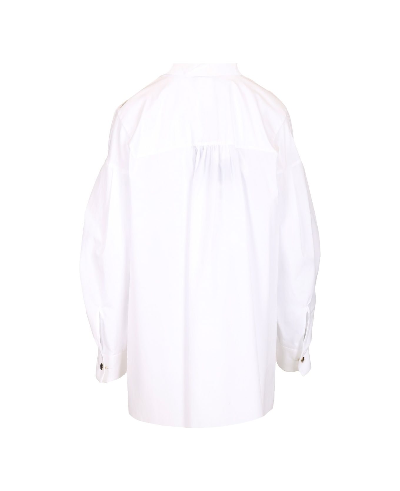 
S Max Mara 
marika
 Asymmetrical Shirt - WHITE