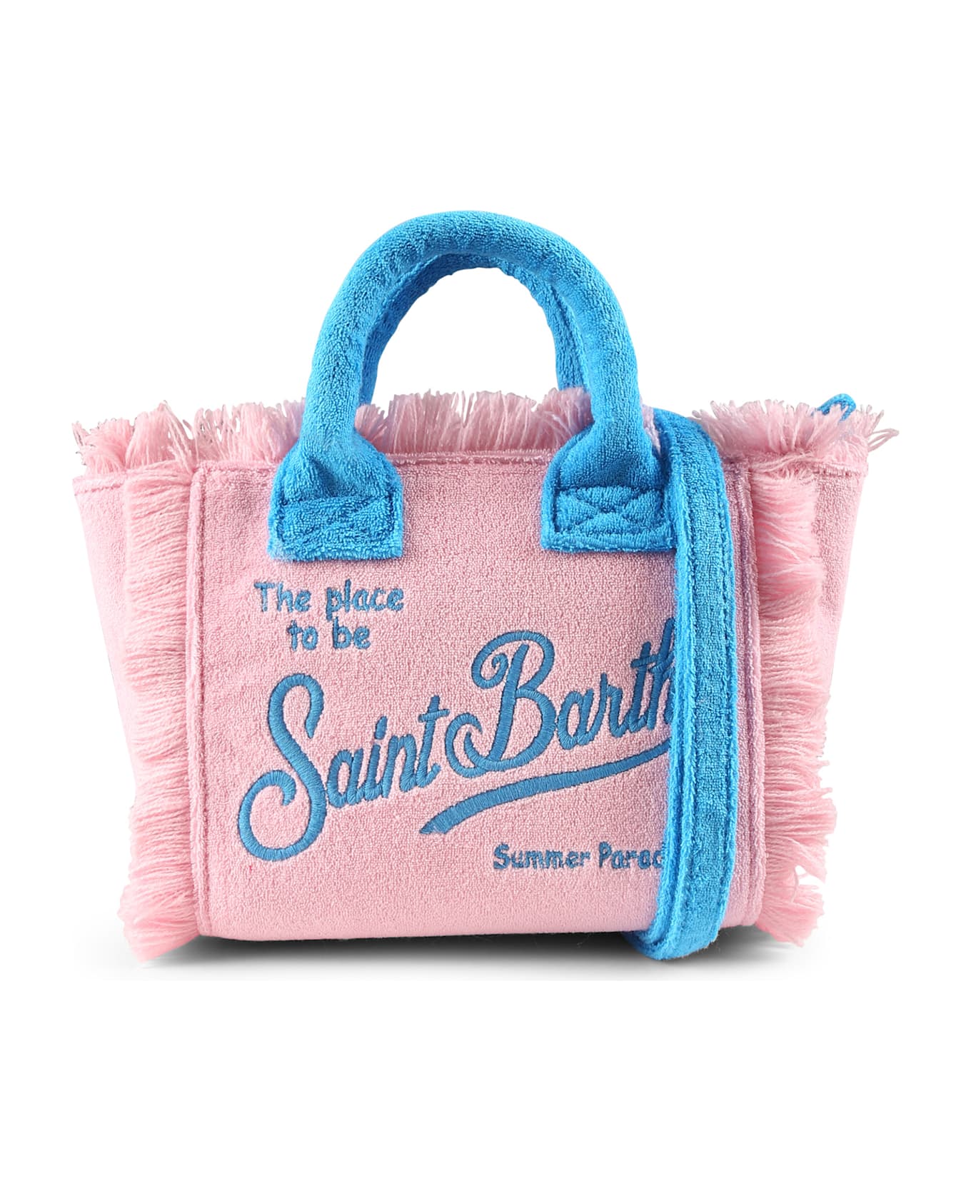 MC2 Saint Barth Pink Bag For Girl With Logo - Pink